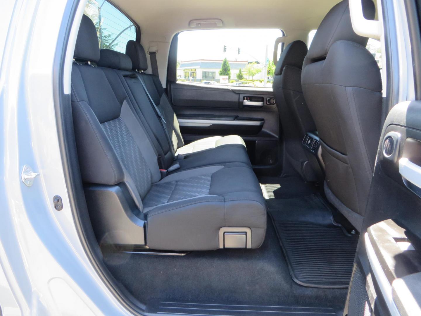 2018 Gray /Black Toyota Tundra SR5 5.7L V8 CrewMax 4WD (5TFDY5F15JX) with an 5.7L V8 DOHC 32V engine, 6A transmission, located at 2630 Grass Valley Highway, Auburn, CA, 95603, (530) 508-5100, 38.937893, -121.095482 - Lifted Tundra sitting on a Pro Comp 6" Lift kit, 37" Nitto Ridge Grappler tires, 20" Fuel Recoil wheels, N-Fab running boards, Grille Mounted Light Bar, Bilstein 5100 rear shocks, TRD dual exhaust, Fender Flarew, and window tint. - Photo#52