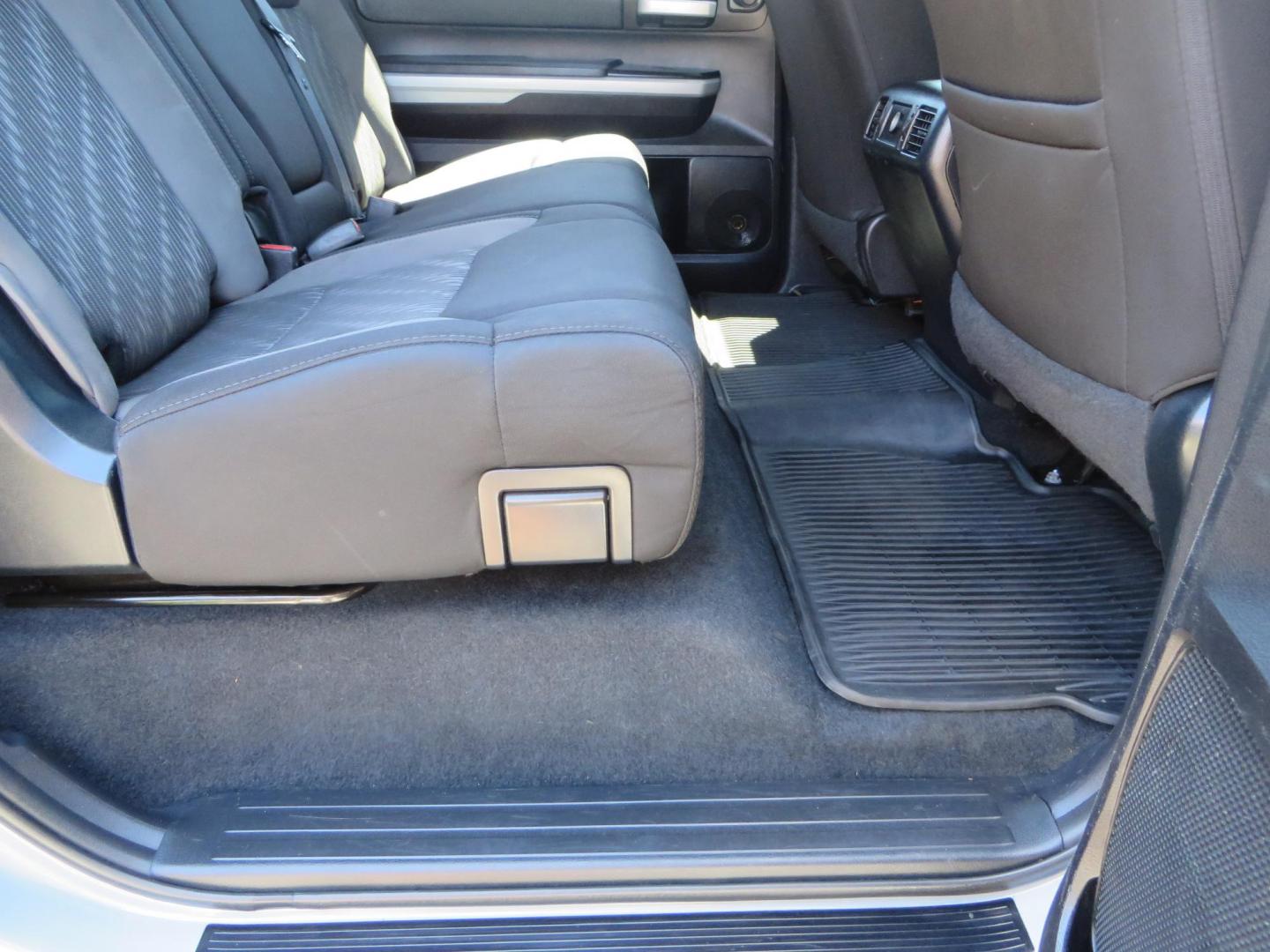 2018 Gray /Black Toyota Tundra SR5 5.7L V8 CrewMax 4WD (5TFDY5F15JX) with an 5.7L V8 DOHC 32V engine, 6A transmission, located at 2630 Grass Valley Highway, Auburn, CA, 95603, (530) 508-5100, 38.937893, -121.095482 - Lifted Tundra sitting on a Pro Comp 6" Lift kit, 37" Nitto Ridge Grappler tires, 20" Fuel Recoil wheels, N-Fab running boards, Grille Mounted Light Bar, Bilstein 5100 rear shocks, TRD dual exhaust, Fender Flarew, and window tint. - Photo#54