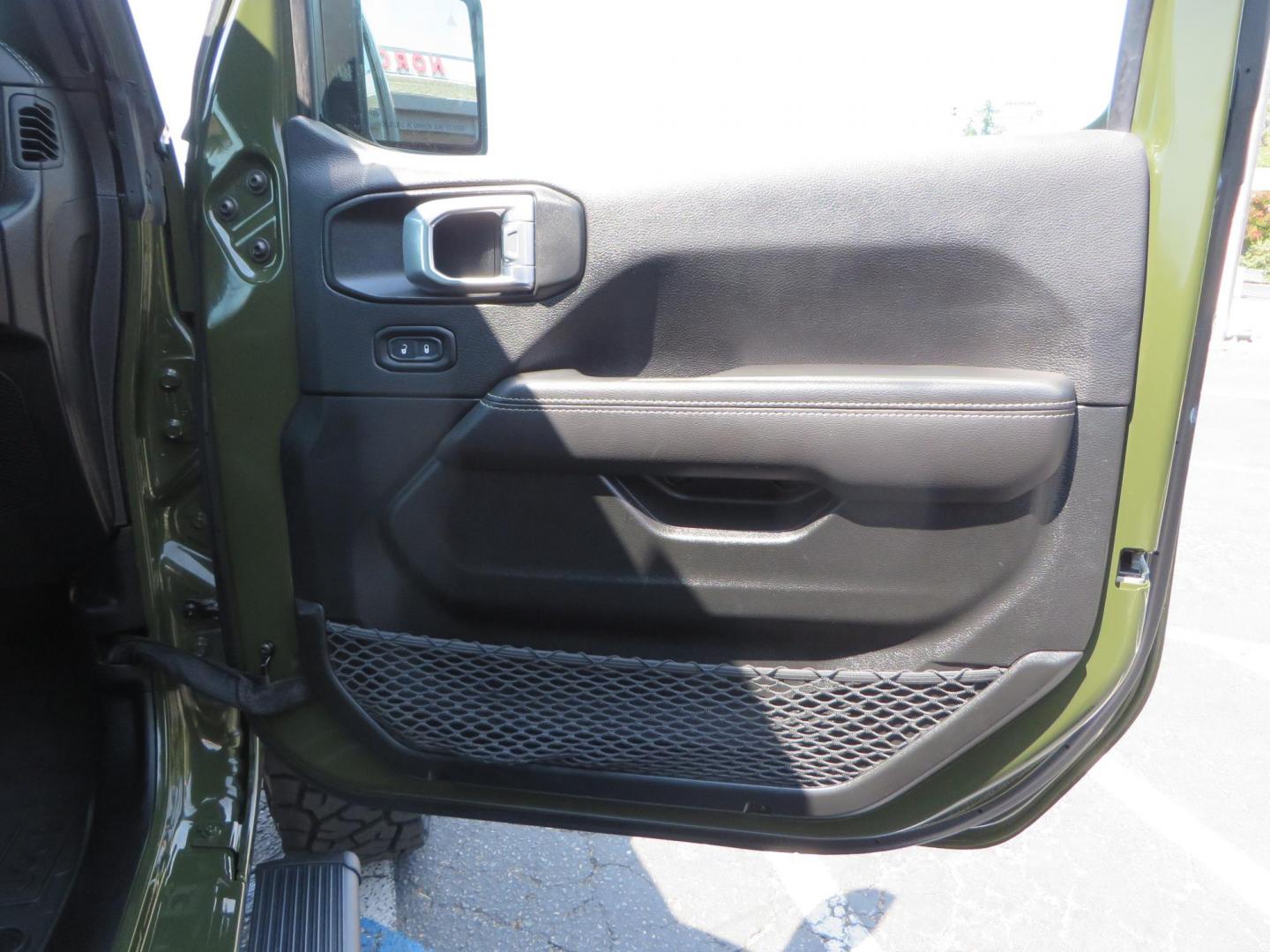 2021 Green Jeep Wrangler Unlimited Rubicon (1C4JJXFM1MW) with an 3.0L V6 DOHC 24V TURBO DIESEL engine, 6A transmission, located at 2630 Grass Valley Highway, Auburn, CA, 95603, (530) 508-5100, 38.937893, -121.095482 - Mopar lifted Diesel Rubicon with Fox shocks, HD tire carrier, Amp Power steps, Roof Rack, and color matched simulated beadlock rings. - Photo#51