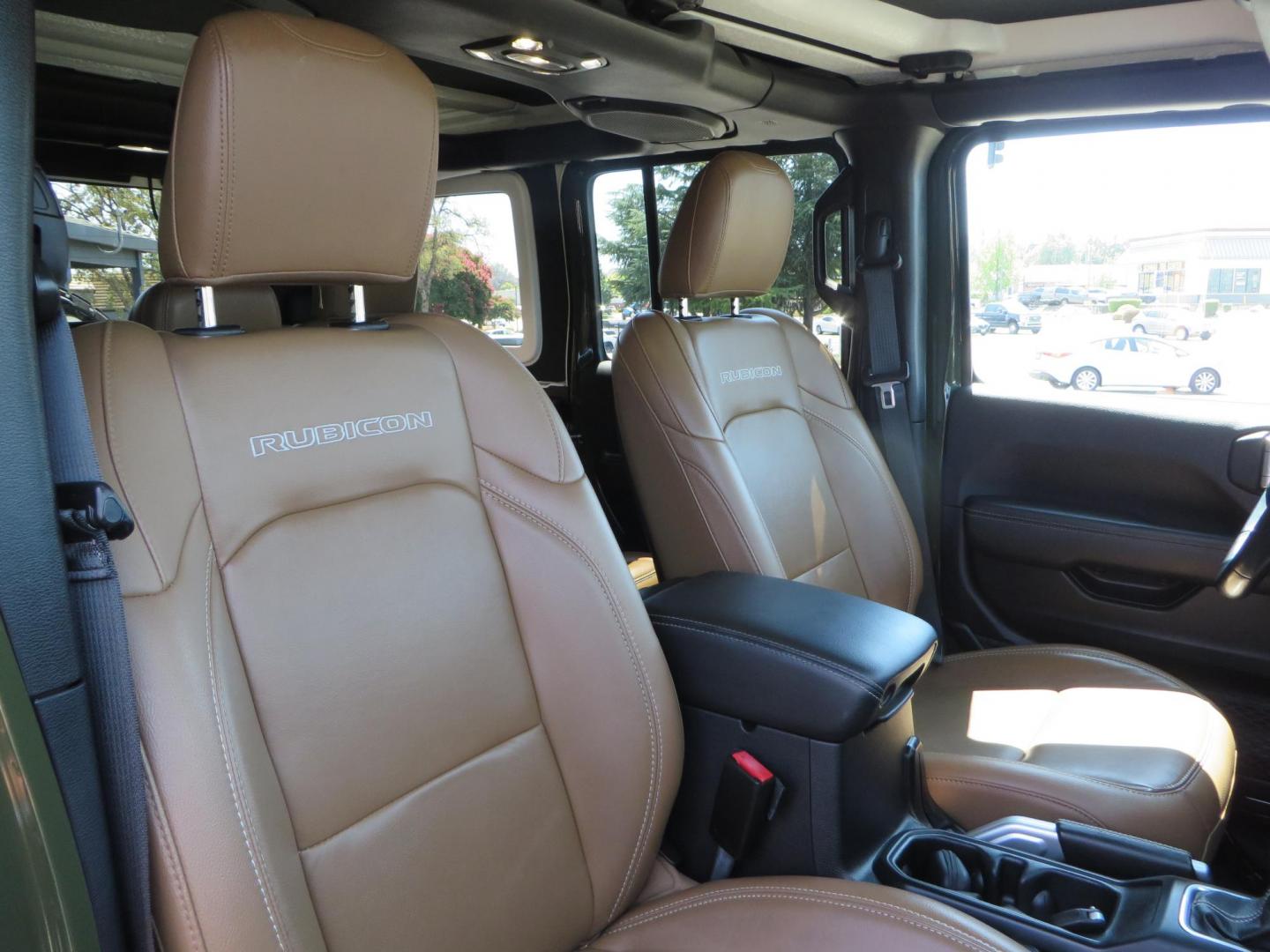 2021 Green Jeep Wrangler Unlimited Rubicon (1C4JJXFM1MW) with an 3.0L V6 DOHC 24V TURBO DIESEL engine, 6A transmission, located at 2630 Grass Valley Highway, Auburn, CA, 95603, (530) 508-5100, 38.937893, -121.095482 - Mopar lifted Diesel Rubicon with Fox shocks, HD tire carrier, Amp Power steps, Roof Rack, and color matched simulated beadlock rings. - Photo#54