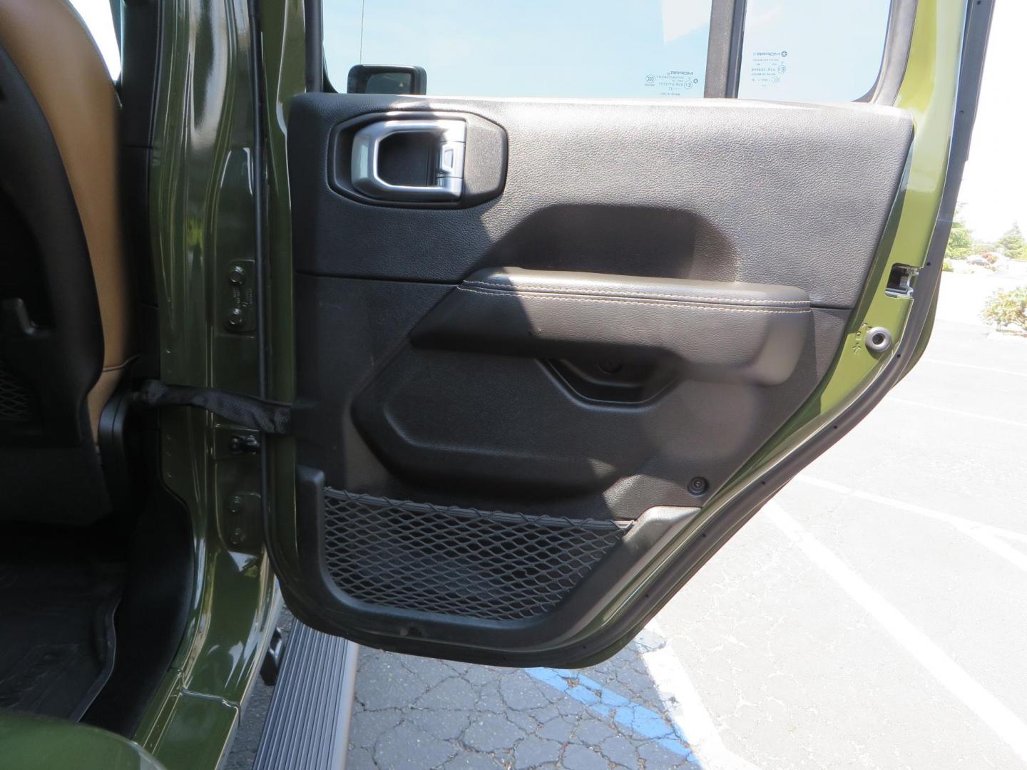 2021 Green Jeep Wrangler Unlimited Rubicon (1C4JJXFM1MW) with an 3.0L V6 DOHC 24V TURBO DIESEL engine, 6A transmission, located at 2630 Grass Valley Highway, Auburn, CA, 95603, (530) 508-5100, 38.937893, -121.095482 - Mopar lifted Diesel Rubicon with Fox shocks, HD tire carrier, Amp Power steps, Roof Rack, and color matched simulated beadlock rings. - Photo#58