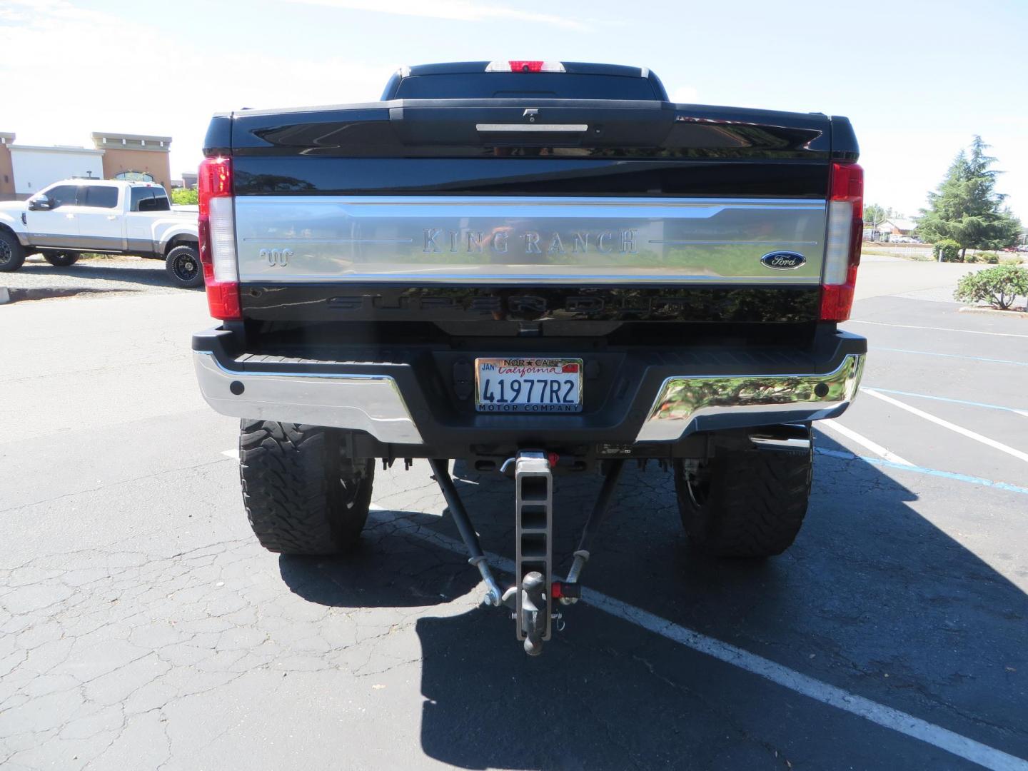2017 BLACK /Brown Ford F-250 SD King Ranch Crew Cab 4WD (1FT7W2BT5HE) with an 6.7L V8 OHV 16V DIESEL engine, 6A transmission, located at 2630 Grass Valley Highway, Auburn, CA, 95603, (530) 508-5100, 38.937893, -121.095482 - Monster Superduty sitting on an 8" BDS long arm Fox 2.5 Coilover suspension system, Fox 2.0 shocks, Fox dual steering stabilizers, 22" Specialty Forged wheels, 40" Toyo MT tires, Undercover Ultraflex tonneau cover, 15" Drop Gen-Y hitch, and window tint. - Photo#3