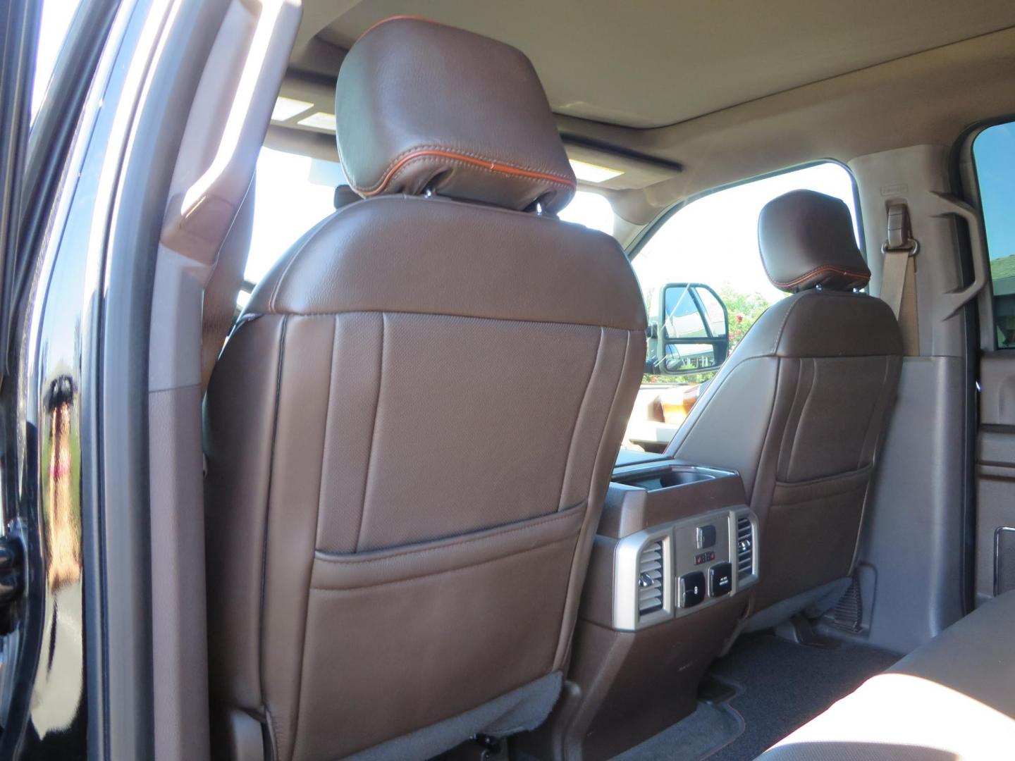 2017 BLACK /Brown Ford F-250 SD King Ranch Crew Cab 4WD (1FT7W2BT5HE) with an 6.7L V8 OHV 16V DIESEL engine, 6A transmission, located at 2630 Grass Valley Highway, Auburn, CA, 95603, (530) 508-5100, 38.937893, -121.095482 - Monster Superduty sitting on an 8" BDS long arm Fox 2.5 Coilover suspension system, Fox 2.0 shocks, Fox dual steering stabilizers, 22" Specialty Forged wheels, 40" Toyo MT tires, Undercover Ultraflex tonneau cover, 15" Drop Gen-Y hitch, and window tint. - Photo#61