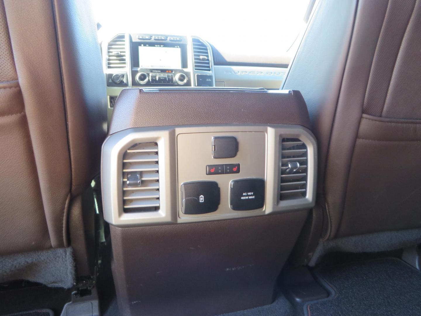 2017 BLACK /Brown Ford F-250 SD King Ranch Crew Cab 4WD (1FT7W2BT5HE) with an 6.7L V8 OHV 16V DIESEL engine, 6A transmission, located at 2630 Grass Valley Highway, Auburn, CA, 95603, (530) 508-5100, 38.937893, -121.095482 - Monster Superduty sitting on an 8" BDS long arm Fox 2.5 Coilover suspension system, Fox 2.0 shocks, Fox dual steering stabilizers, 22" Specialty Forged wheels, 40" Toyo MT tires, Undercover Ultraflex tonneau cover, 15" Drop Gen-Y hitch, and window tint. - Photo#62
