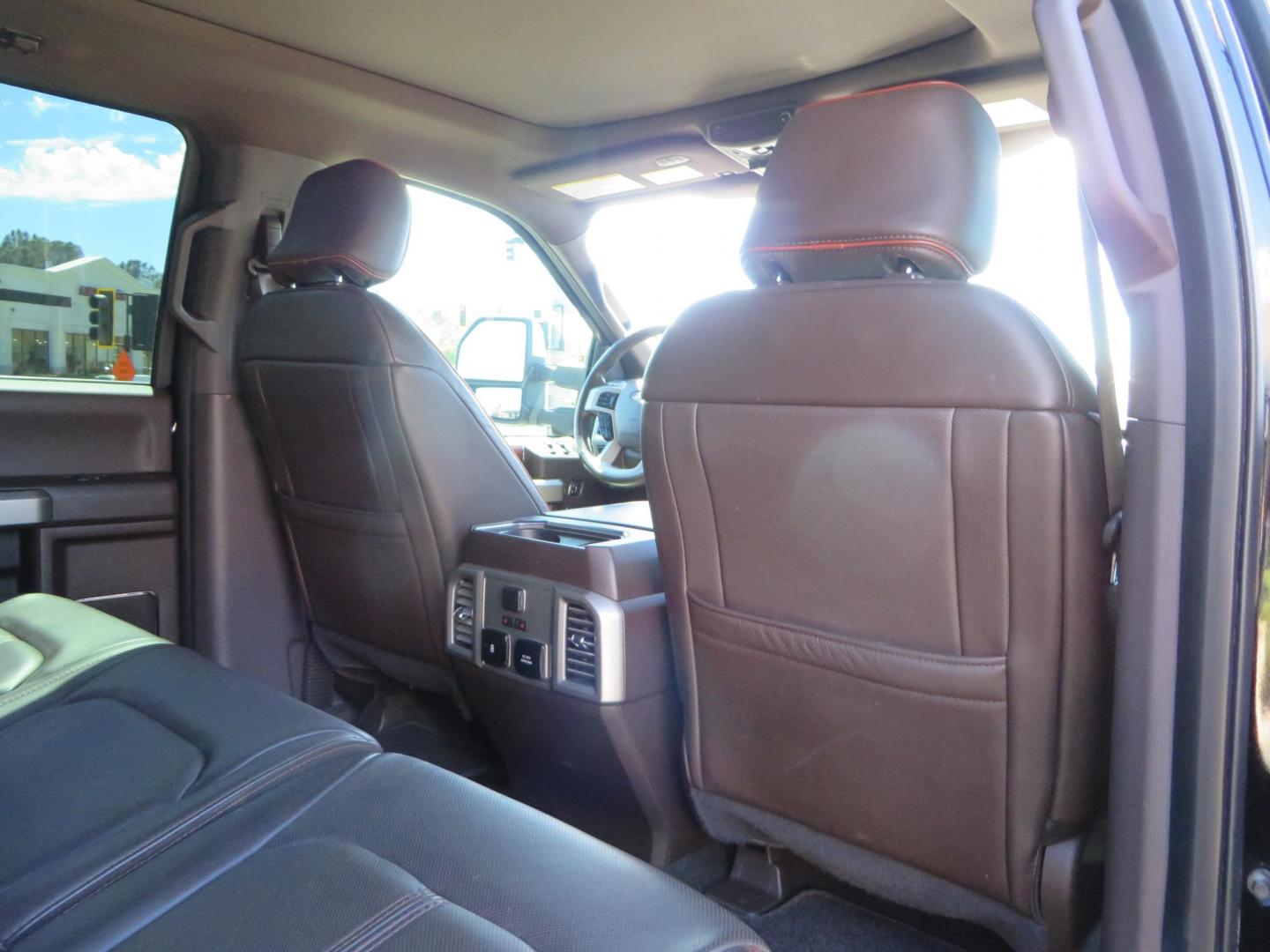 2017 BLACK /Brown Ford F-250 SD King Ranch Crew Cab 4WD (1FT7W2BT5HE) with an 6.7L V8 OHV 16V DIESEL engine, 6A transmission, located at 2630 Grass Valley Highway, Auburn, CA, 95603, (530) 508-5100, 38.937893, -121.095482 - Monster Superduty sitting on an 8" BDS long arm Fox 2.5 Coilover suspension system, Fox 2.0 shocks, Fox dual steering stabilizers, 22" Specialty Forged wheels, 40" Toyo MT tires, Undercover Ultraflex tonneau cover, 15" Drop Gen-Y hitch, and window tint. - Photo#77