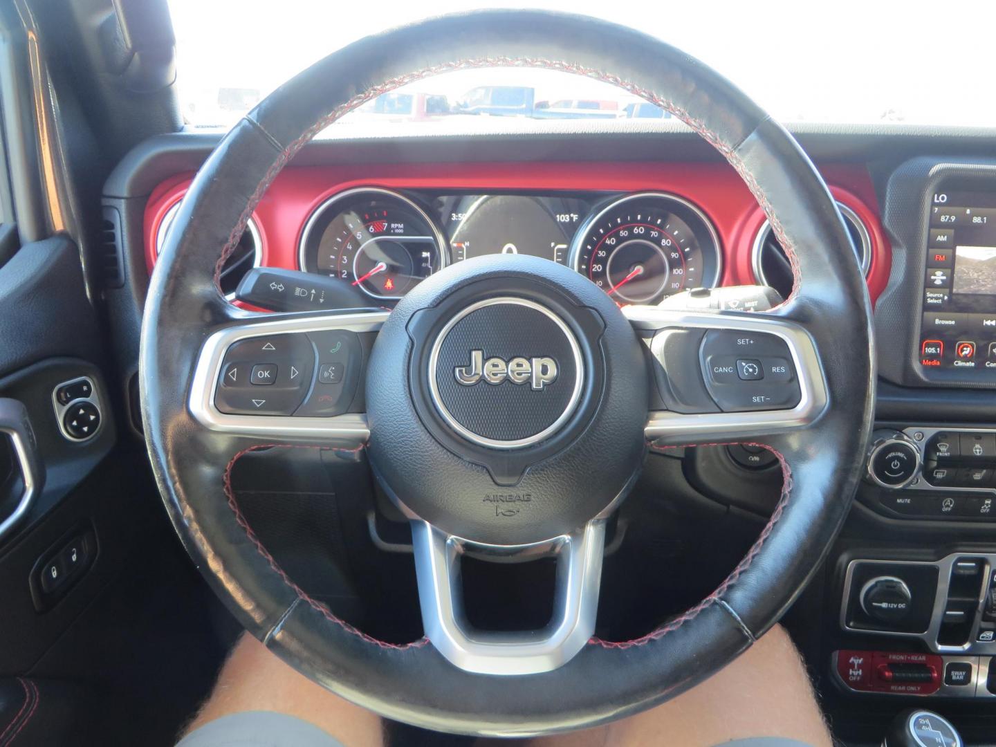 2020 Gray Jeep Wrangler Unlimited Rubicon (1C4HJXFN0LW) with an 2.0L L4 DOHC 16V TURBO engine, 6A transmission, located at 2630 Grass Valley Highway, Auburn, CA, 95603, (530) 508-5100, 38.937893, -121.095482 - Features a 3" Zone offroad suspension system, Fox Adventure series shocks, 37" Toyo RT tires, 17" Double Black Method NV wheels, Teraflex HD spare tire carrier, Nerf steps, and roof rack crossbars. - Photo#37