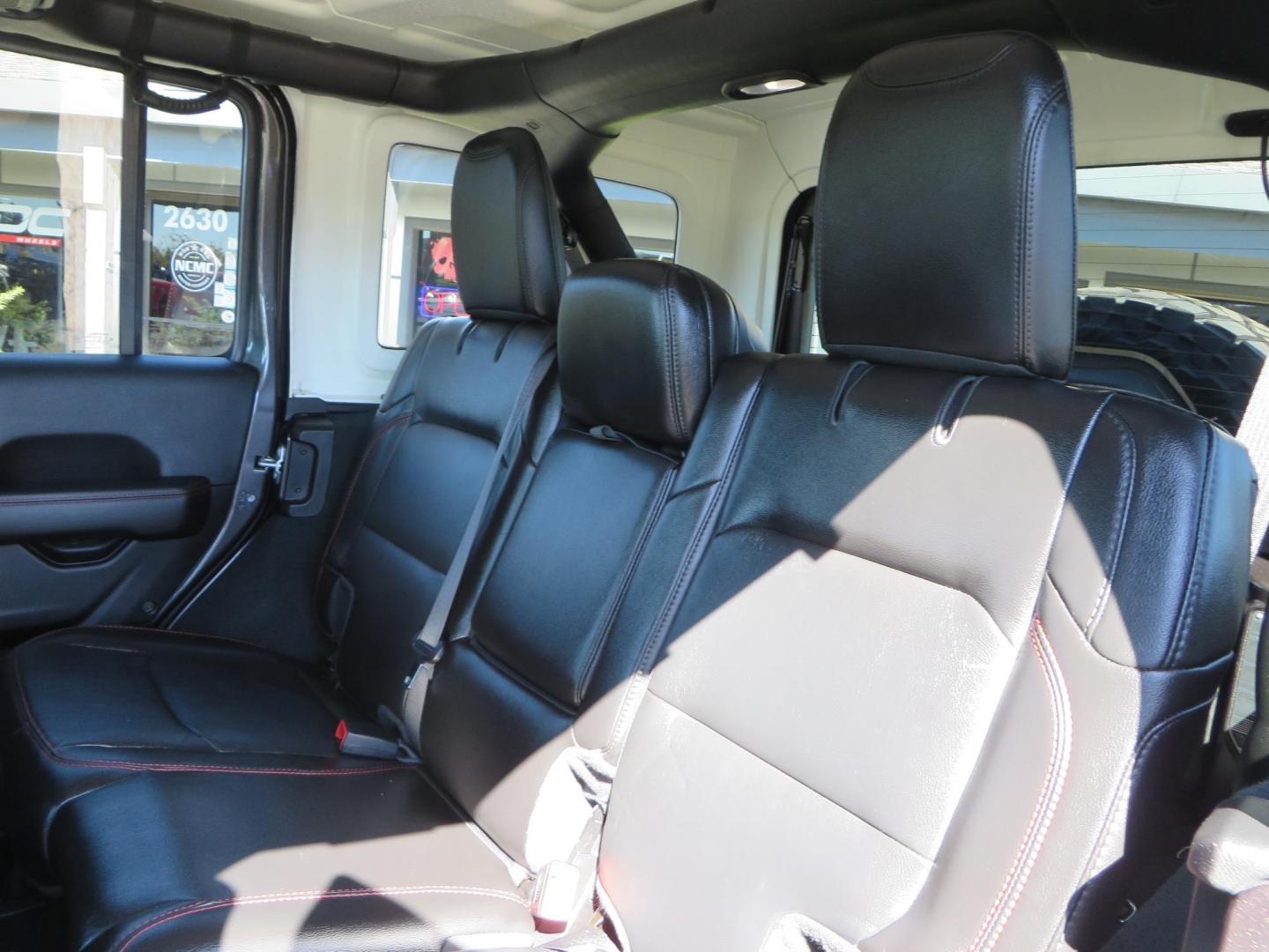 2020 Gray Jeep Wrangler Unlimited Rubicon (1C4HJXFN0LW) with an 2.0L L4 DOHC 16V TURBO engine, 6A transmission, located at 2630 Grass Valley Highway, Auburn, CA, 95603, (530) 508-5100, 38.937893, -121.095482 - Features a 3" Zone offroad suspension system, Fox Adventure series shocks, 37" Toyo RT tires, 17" Double Black Method NV wheels, Teraflex HD spare tire carrier, Nerf steps, and roof rack crossbars. - Photo#45