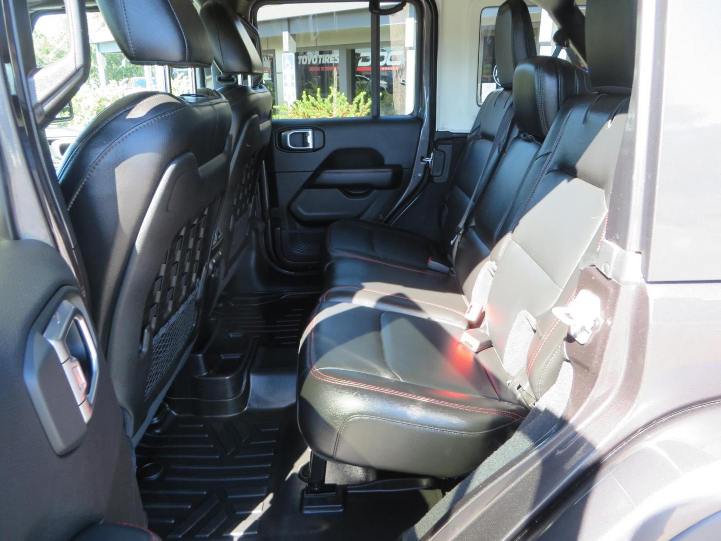 2020 Gray Jeep Wrangler Unlimited Rubicon (1C4HJXFN0LW) with an 2.0L L4 DOHC 16V TURBO engine, 6A transmission, located at 2630 Grass Valley Highway, Auburn, CA, 95603, (530) 508-5100, 38.937893, -121.095482 - Features a 3" Zone offroad suspension system, Fox Adventure series shocks, 37" Toyo RT tires, 17" Double Black Method NV wheels, Teraflex HD spare tire carrier, Nerf steps, and roof rack crossbars. - Photo#44