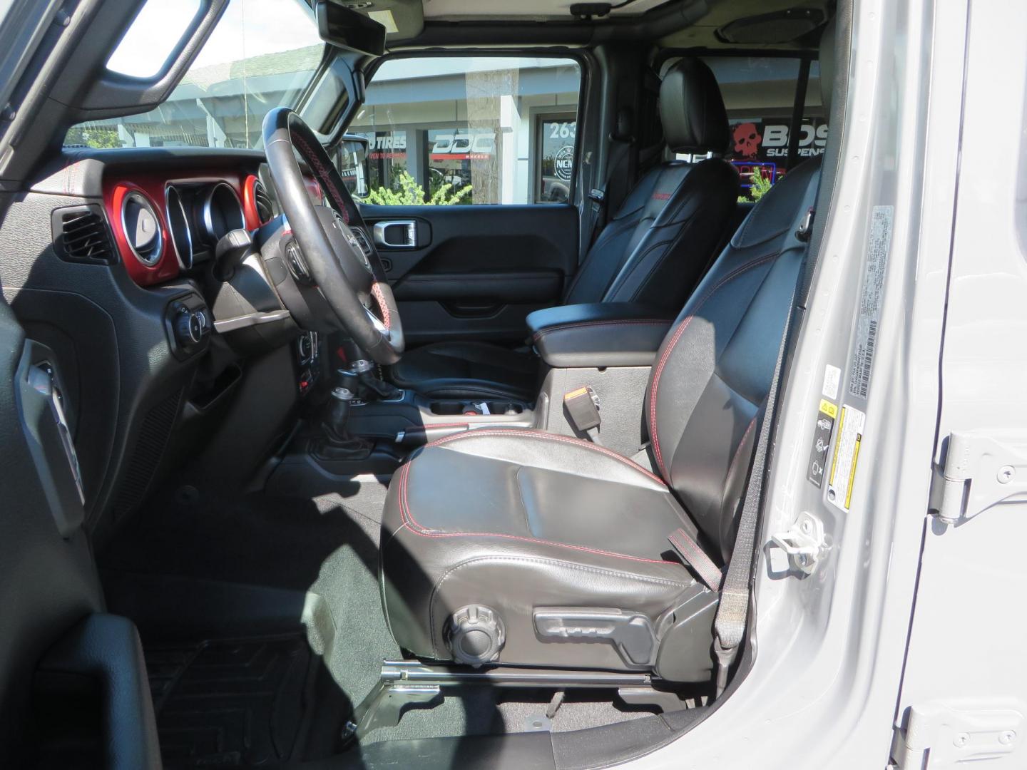 2021 Gray Jeep Wrangler Unlimited Rubicon (1C4HJXFN3MW) with an 2.0L L4 DOHC 16V TURBO engine, 6A transmission, located at 2630 Grass Valley Highway, Auburn, CA, 95603, (530) 508-5100, 38.937893, -121.095482 - Mopar lifted Rubicon, Fox shocks, 17" Method race wheels, 37" Nitto Recon Grappler tires, Falcon steering stabilizer, Smittybilt HD spare tire carrier, and Weathertech 1st and 2nd row floor liners. - Photo#20
