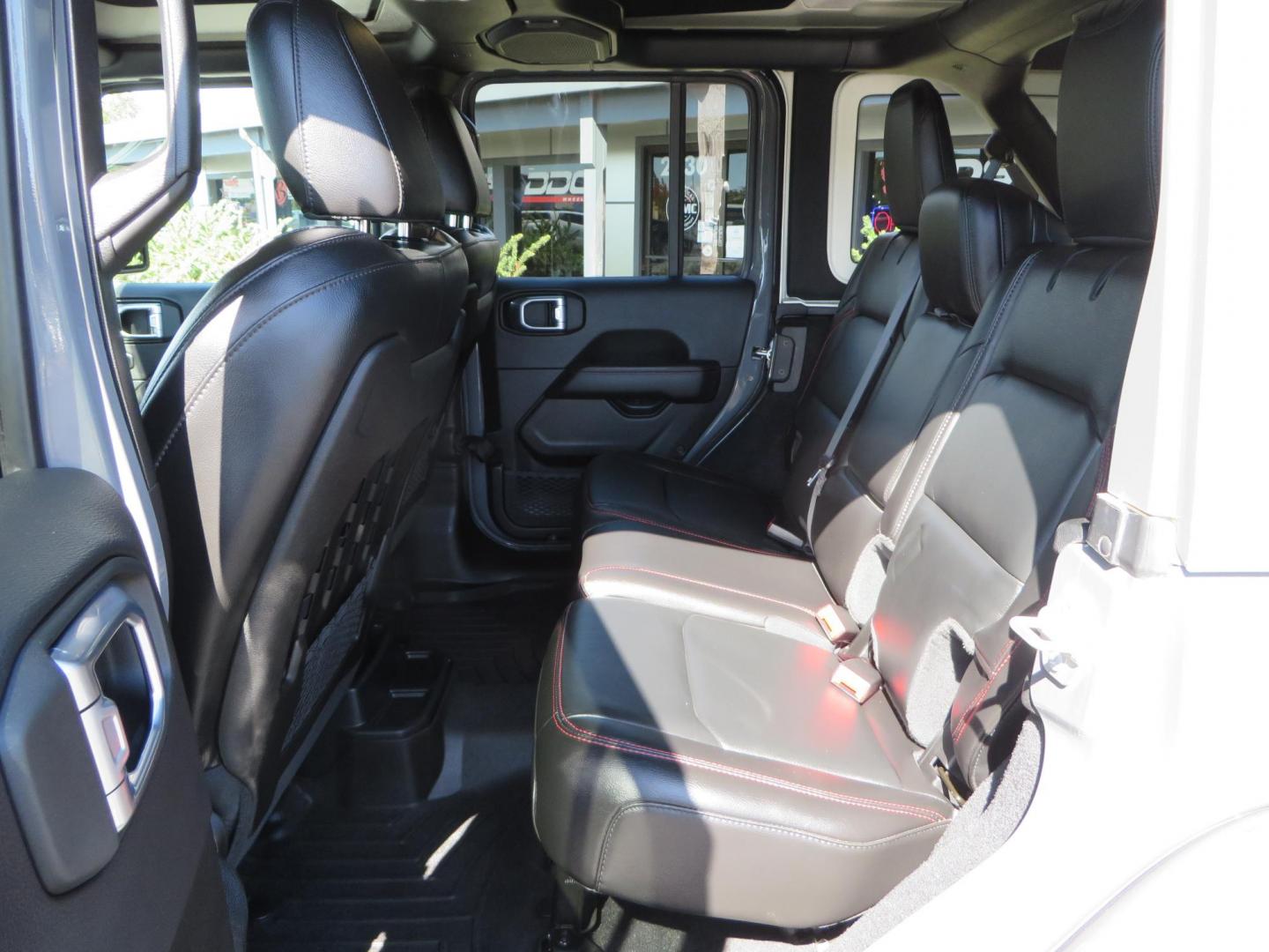 2021 Gray Jeep Wrangler Unlimited Rubicon (1C4HJXFN3MW) with an 2.0L L4 DOHC 16V TURBO engine, 6A transmission, located at 2630 Grass Valley Highway, Auburn, CA, 95603, (530) 508-5100, 38.937893, -121.095482 - Mopar lifted Rubicon, Fox shocks, 17" Method race wheels, 37" Nitto Recon Grappler tires, Falcon steering stabilizer, Smittybilt HD spare tire carrier, and Weathertech 1st and 2nd row floor liners. - Photo#44