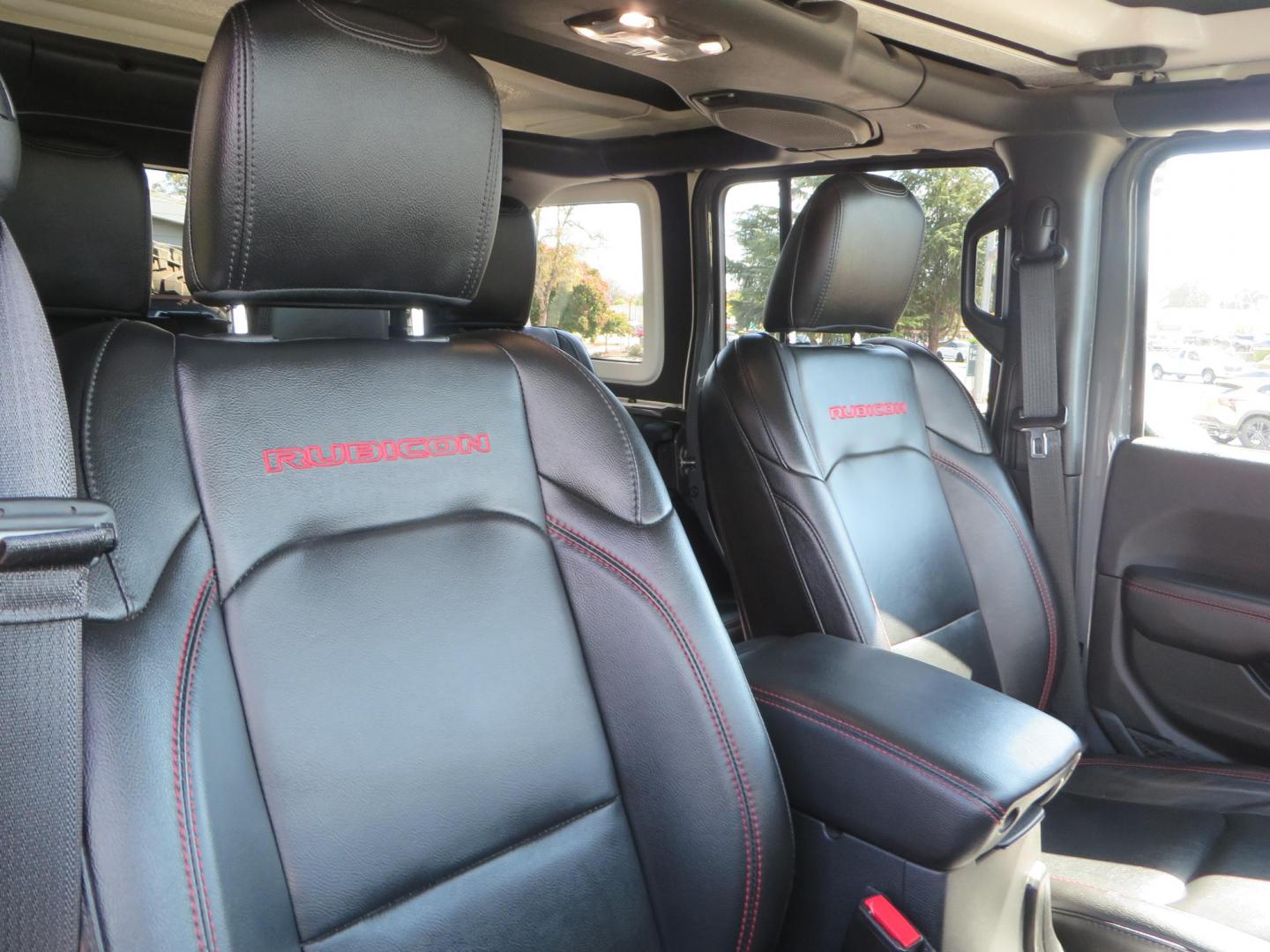 2021 Gray Jeep Wrangler Unlimited Rubicon (1C4HJXFN3MW) with an 2.0L L4 DOHC 16V TURBO engine, 6A transmission, located at 2630 Grass Valley Highway, Auburn, CA, 95603, (530) 508-5100, 38.937893, -121.095482 - Mopar lifted Rubicon, Fox shocks, 17" Method race wheels, 37" Nitto Recon Grappler tires, Falcon steering stabilizer, Smittybilt HD spare tire carrier, and Weathertech 1st and 2nd row floor liners. - Photo#54