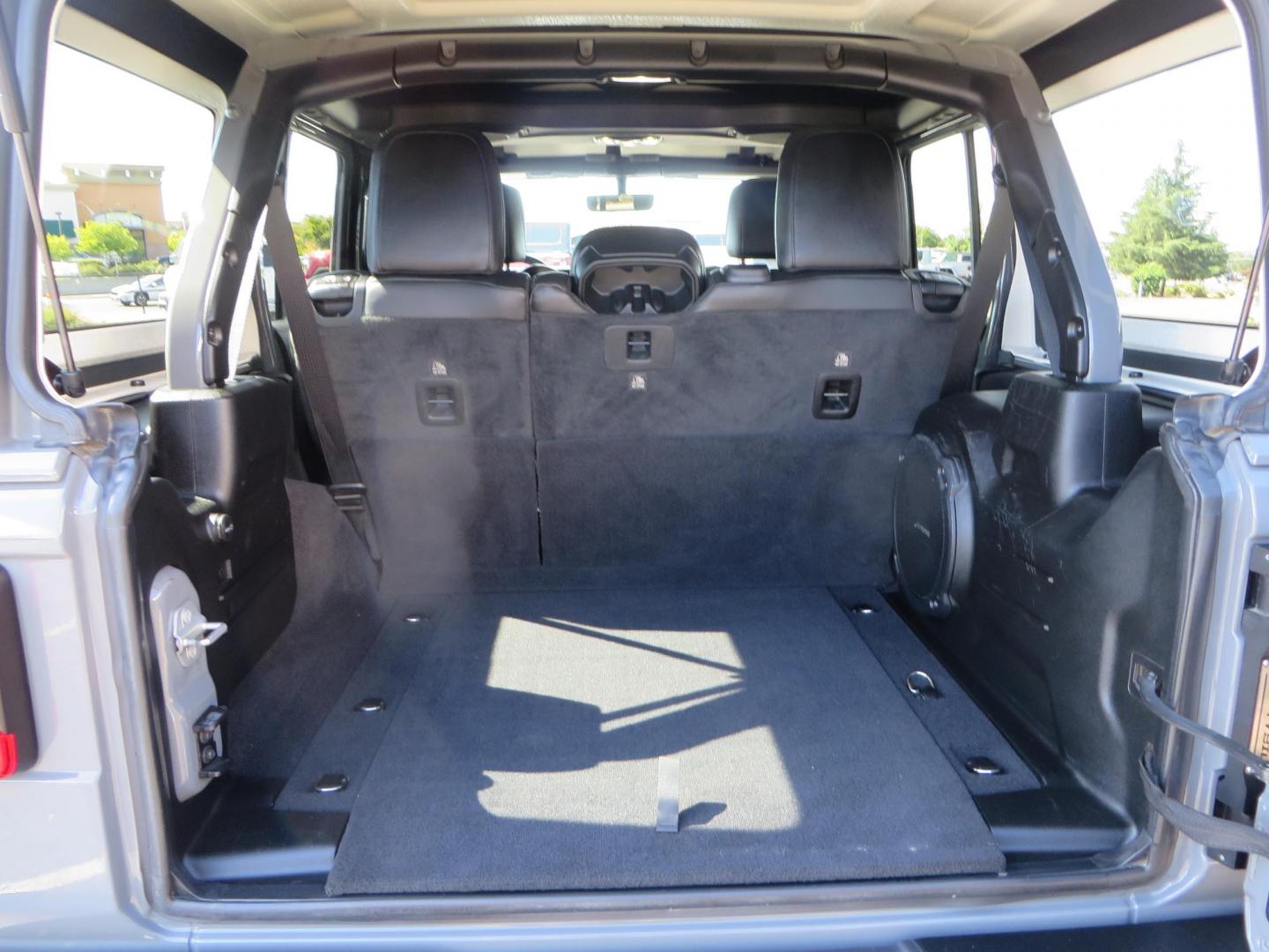 2021 Gray Jeep Wrangler Unlimited Rubicon (1C4HJXFN3MW) with an 2.0L L4 DOHC 16V TURBO engine, 6A transmission, located at 2630 Grass Valley Highway, Auburn, CA, 95603, (530) 508-5100, 38.937893, -121.095482 - Mopar lifted Rubicon, Fox shocks, 17" Method race wheels, 37" Nitto Recon Grappler tires, Falcon steering stabilizer, Smittybilt HD spare tire carrier, and Weathertech 1st and 2nd row floor liners. - Photo#64