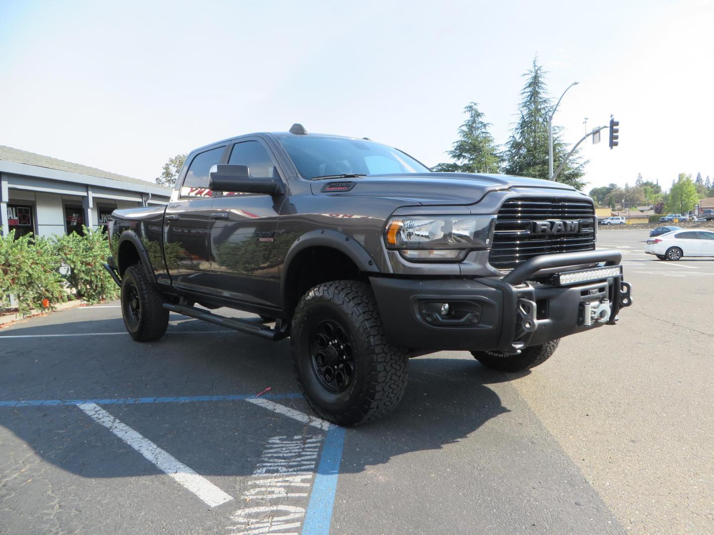 2021 Gray /GREY RAM 2500 Big Horn Crew Cab SWB 4WD (3C6UR5DL7MG) with an 6.7L L6 OHV 24V TURBO DIESEL engine, 6A transmission, located at 2630 Grass Valley Highway, Auburn, CA, 95603, (530) 508-5100, 38.937893, -121.095482 - Must have AEV Prospector Ram 2500. - Photo#6