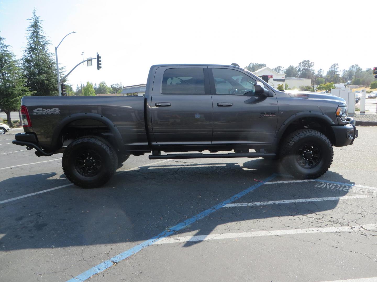 2021 Gray /GREY RAM 2500 Big Horn Crew Cab SWB 4WD (3C6UR5DL7MG) with an 6.7L L6 OHV 24V TURBO DIESEL engine, 6A transmission, located at 2630 Grass Valley Highway, Auburn, CA, 95603, (530) 508-5100, 38.937893, -121.095482 - Must have AEV Prospector Ram 2500. - Photo#5