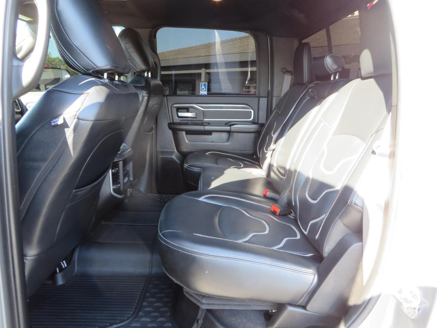 2022 SILVER /Black RAM 2500 Big Horn Black Widow Edition Crew Cab 4WD (3C6UR5DL3NG) with an 6.7L L6 OHV 24V TURBO DIESEL engine, 6A transmission, located at 2630 Grass Valley Highway, Auburn, CA, 95603, (530) 508-5100, 38.937893, -121.095482 - Ram 2500 Black Widow Edition Features 5" Suspension Lift System 20" Black Off Road Wheels 37" BFG KM3 Mud Terrain Tires Color Matched Pocket Fender Flares AMP Power Running Boards Tinted Front Windows Black Widow Gauge Cluster Black Widow Custom Stitched Headrests Red LED Interior Lights P - Photo#46