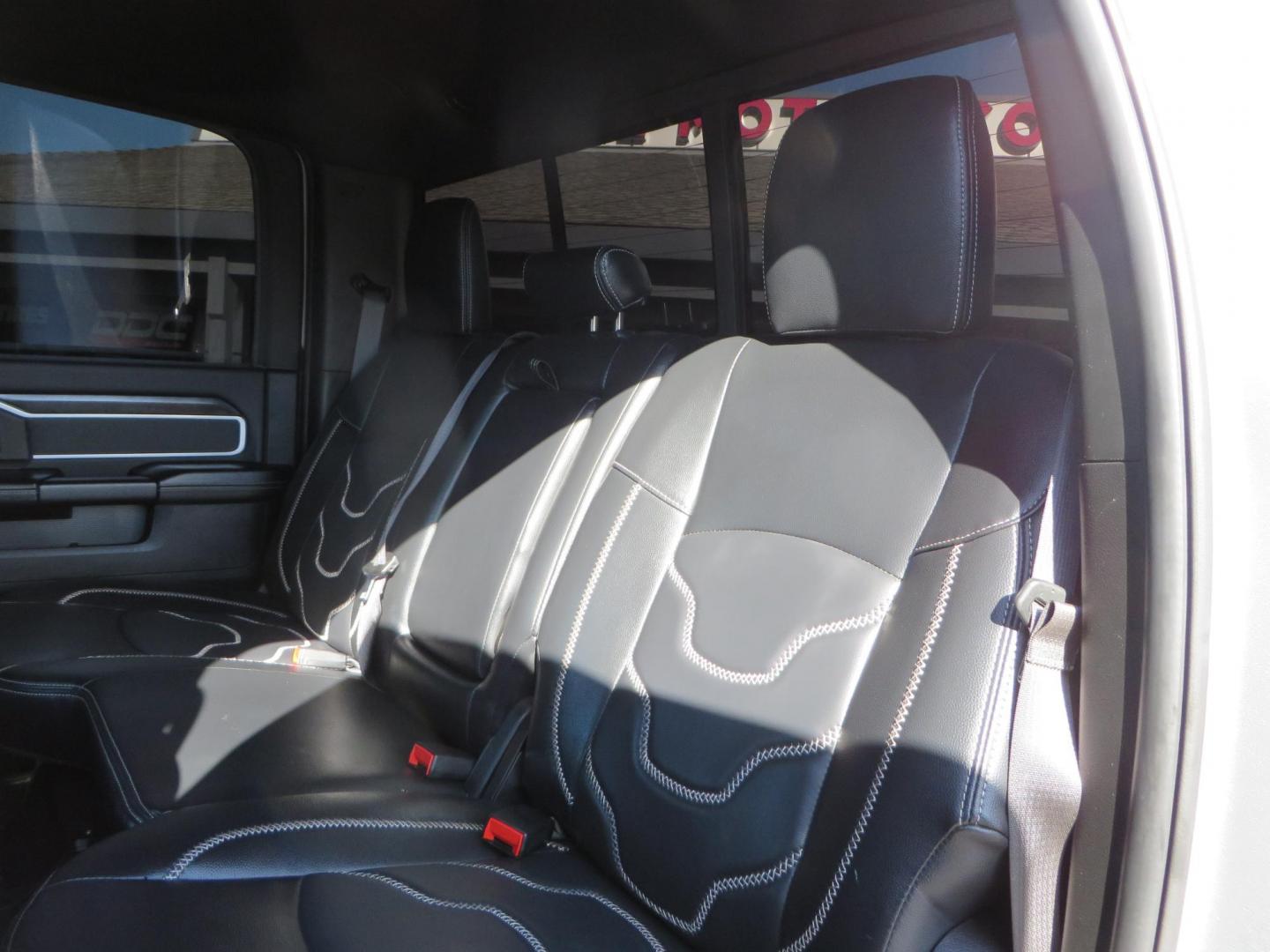 2022 SILVER /Black RAM 2500 Big Horn Black Widow Edition Crew Cab 4WD (3C6UR5DL3NG) with an 6.7L L6 OHV 24V TURBO DIESEL engine, 6A transmission, located at 2630 Grass Valley Highway, Auburn, CA, 95603, (530) 508-5100, 38.937893, -121.095482 - Ram 2500 Black Widow Edition Features 5" Suspension Lift System 20" Black Off Road Wheels 37" BFG KM3 Mud Terrain Tires Color Matched Pocket Fender Flares AMP Power Running Boards Tinted Front Windows Black Widow Gauge Cluster Black Widow Custom Stitched Headrests Red LED Interior Lights P - Photo#47