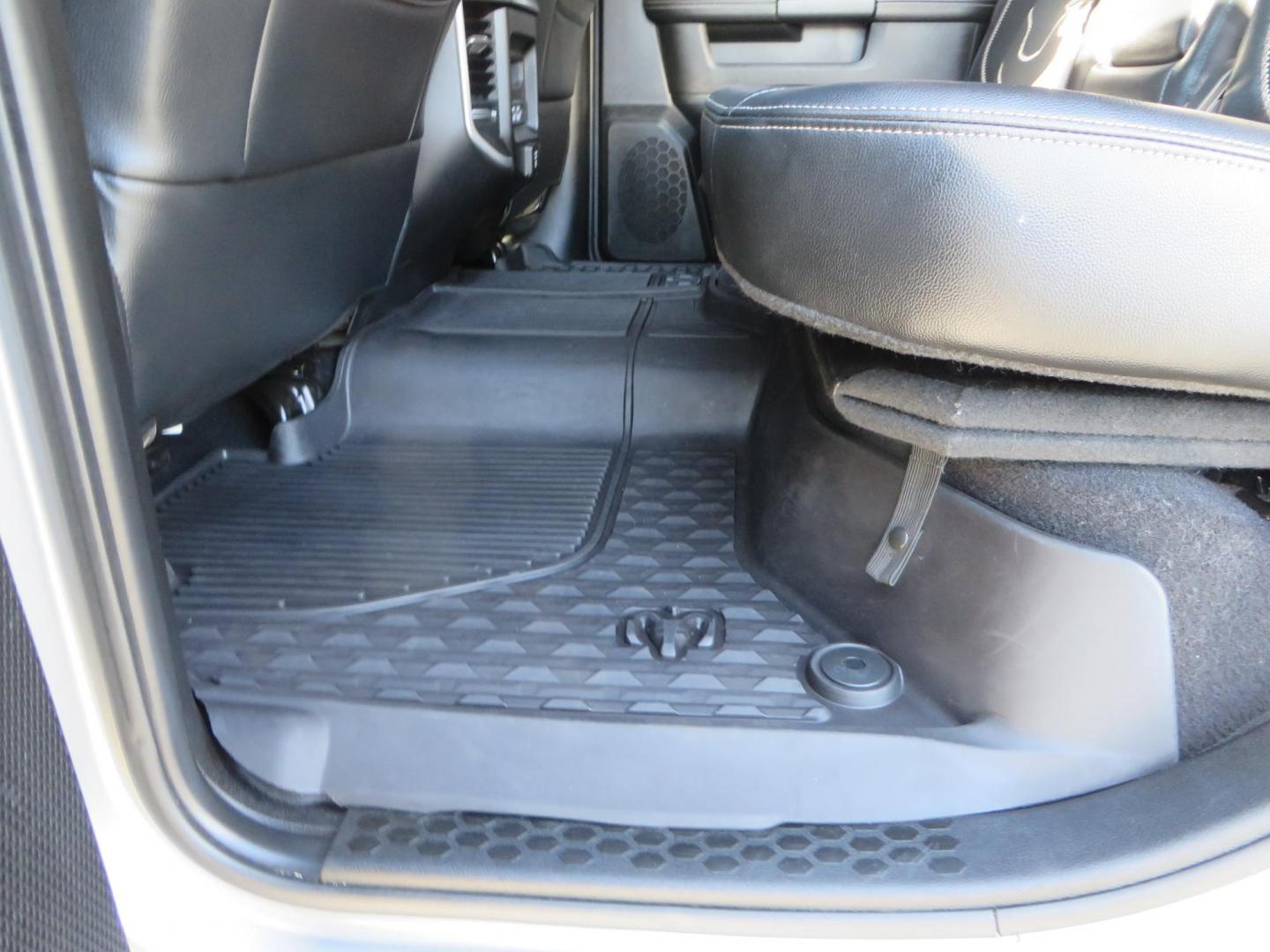 2022 SILVER /Black RAM 2500 Big Horn Black Widow Edition Crew Cab 4WD (3C6UR5DL3NG) with an 6.7L L6 OHV 24V TURBO DIESEL engine, 6A transmission, located at 2630 Grass Valley Highway, Auburn, CA, 95603, (530) 508-5100, 38.937893, -121.095482 - Ram 2500 Black Widow Edition Features 5" Suspension Lift System 20" Black Off Road Wheels 37" BFG KM3 Mud Terrain Tires Color Matched Pocket Fender Flares AMP Power Running Boards Tinted Front Windows Black Widow Gauge Cluster Black Widow Custom Stitched Headrests Red LED Interior Lights P - Photo#48