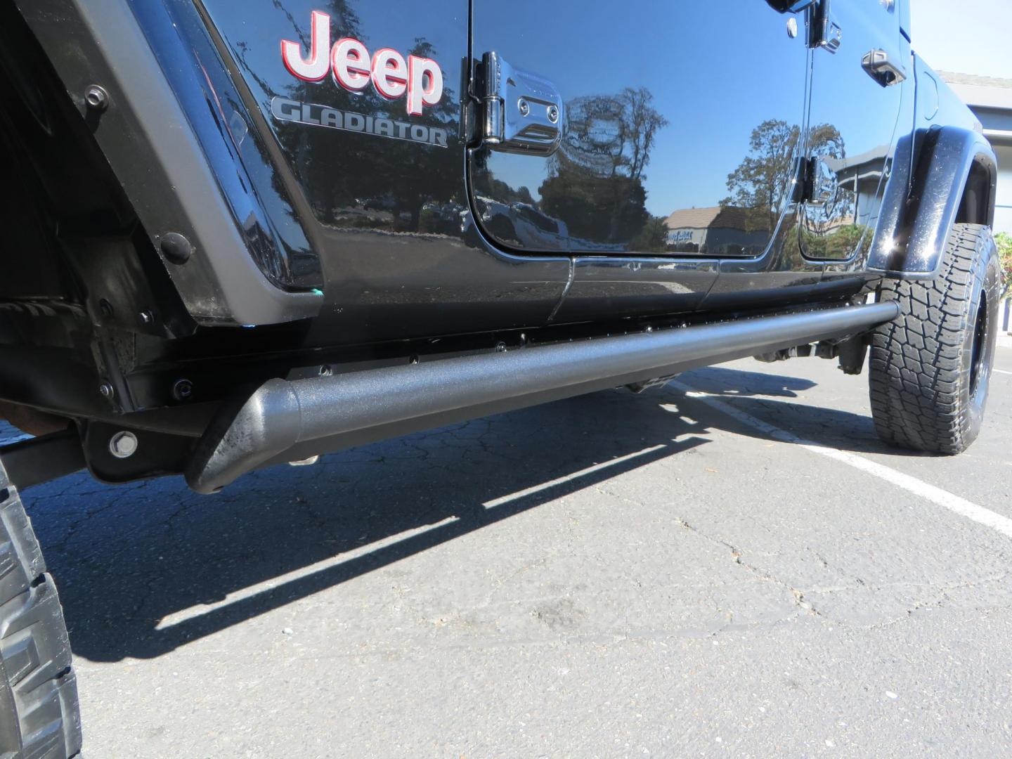2021 BLACK /BLACK Jeep Gladiator Rubicon (1C6JJTBG1ML) with an 3.6L V6 DOHC 24V engine, automatic transmission, located at 2630 Grass Valley Highway, Auburn, CA, 95603, (530) 508-5100, 38.937893, -121.095482 - Mopar lifted Rubicon with Fox shocks, 17" Black Rhino Kelso wheels, 35" Nitto Terra Grappler G2 tires, AMP power steps, Rock Hard 4x4 front bumper, Warn Winch, 10" Rigid light bar, Bakflip MX4, and a Btech UV-5100 radio. - Photo#12