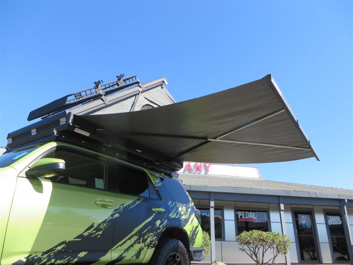 2022 Green /Black Toyota 4Runner TRD PRO 4WD (JTELU5JR6N6) with an 4.0L V6 DOHC 24V engine, 5A transmission, located at 2630 Grass Valley Highway, Auburn, CA, 95603, (530) 508-5100, 38.937893, -121.095482 - Features- A Magnuson Supercharger, Westcott Designs level kit and Roof Ladder, BFG KO3 tires, IronMan Front and rear bumpers, Winch, Led lighting, Rock Sliders, Alpha Rex tail lights, IKamper roof rack, Mamba Roof mounted tent, Yakima roof basket, Kammok Awning, Smoked bug deflector, Pedal Commander - Photo#29