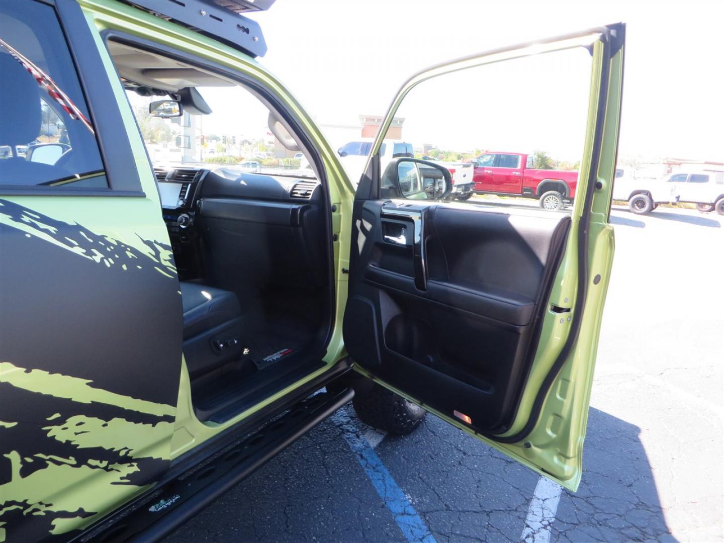 2022 Green /Black Toyota 4Runner TRD PRO 4WD (JTELU5JR6N6) with an 4.0L V6 DOHC 24V engine, 5A transmission, located at 2630 Grass Valley Highway, Auburn, CA, 95603, (530) 508-5100, 38.937893, -121.095482 - Features- A Magnuson Supercharger, Westcott Designs level kit and Roof Ladder, BFG KO3 tires, IronMan Front and rear bumpers, Winch, Led lighting, Rock Sliders, Alpha Rex tail lights, IKamper roof rack, Mamba Roof mounted tent, Yakima roof basket, Kammok Awning, Smoked bug deflector, Pedal Commander - Photo#74