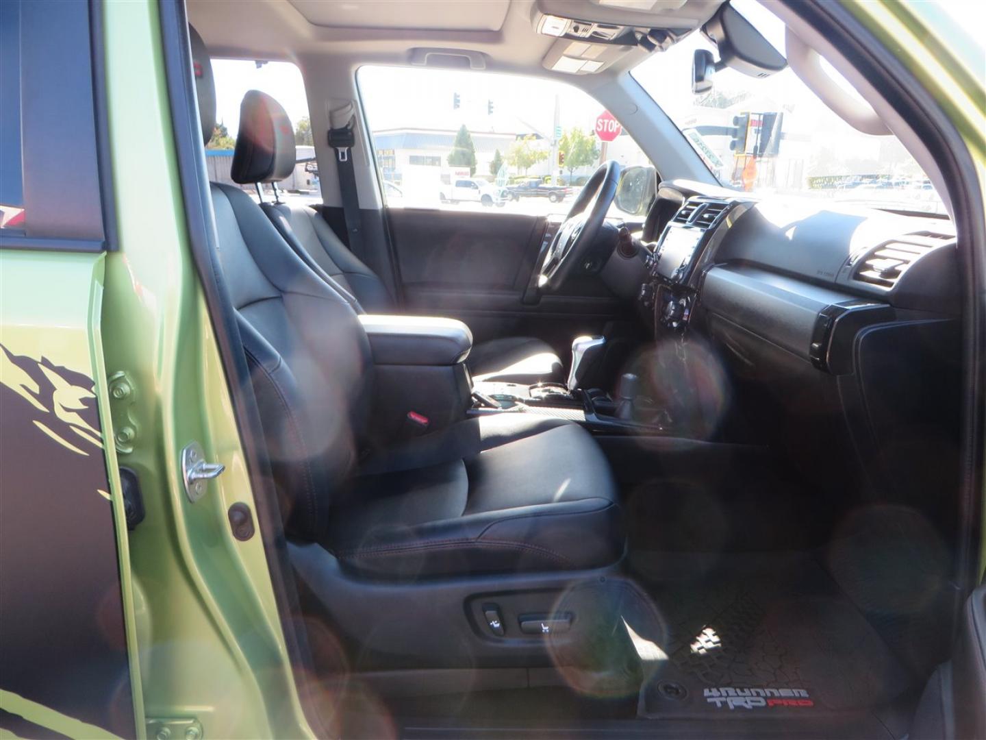 2022 Green /Black Toyota 4Runner TRD PRO 4WD (JTELU5JR6N6) with an 4.0L V6 DOHC 24V engine, 5A transmission, located at 2630 Grass Valley Highway, Auburn, CA, 95603, (530) 508-5100, 38.937893, -121.095482 - Features- A Magnuson Supercharger, Westcott Designs level kit and Roof Ladder, BFG KO3 tires, IronMan Front and rear bumpers, Winch, Led lighting, Rock Sliders, Alpha Rex tail lights, IKamper roof rack, Mamba Roof mounted tent, Yakima roof basket, Kammok Awning, Smoked bug deflector, Pedal Commander - Photo#77