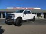 2021 White /BLACK Ford F-250 SD Lariat Crew Cab 4WD (1FT7W2BTXME) with an 6.7L V8 OHV 16V DIESEL engine, 6A transmission, located at 2630 Grass Valley Highway, Auburn, CA, 95603, (530) 508-5100, 38.937893, -121.095482 - Features a BDS level kit with Fox 2.0 shocks, 35" Toyo Open Country RT trail tires, 18" KMC IMS wheels, Weathertech Bug deflector and floor liners. - Photo#0