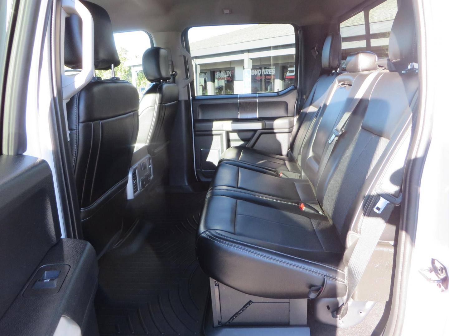 2021 White /BLACK Ford F-250 SD Lariat Crew Cab 4WD (1FT7W2BTXME) with an 6.7L V8 OHV 16V DIESEL engine, 6A transmission, located at 2630 Grass Valley Highway, Auburn, CA, 95603, (530) 508-5100, 38.937893, -121.095482 - Features a BDS level kit with Fox 2.0 shocks, 35" Toyo Open Country RT trail tires, 18" KMC IMS wheels, Weathertech Bug deflector and floor liners. - Photo#43