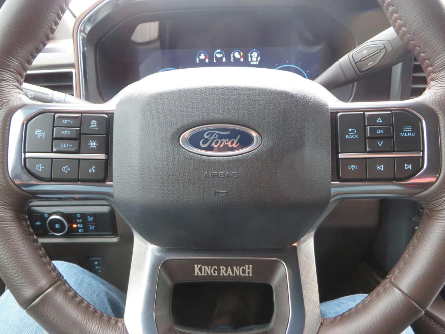 2024 Bronze /Brown Ford F-350 SD King Ranch Crew Cab Long Bed 4WD (1FT8W3BT4RE) with an 6.7L V8 OHV 16V DIESEL engine, 6A transmission, located at 2630 Grass Valley Highway, Auburn, CA, 95603, (530) 508-5100, 38.937893, -121.095482 - Longbed Kinch Ranch sitting on a BDS level kit, Fox 2.0 shocks, 20'' Method MR709 race wheels, and 35'' Toyo AT3 tires. - Photo#47