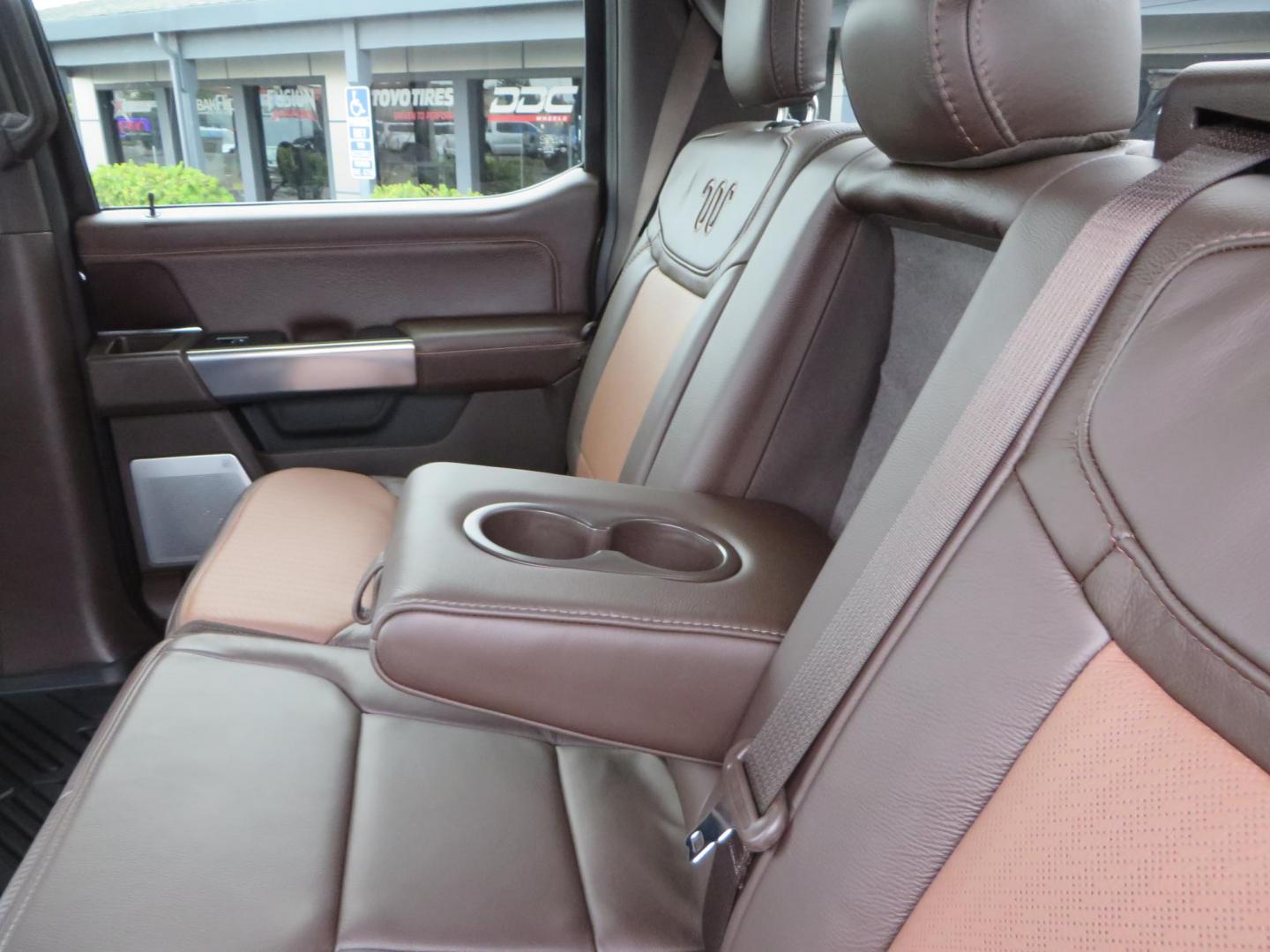 2024 Bronze /Brown Ford F-350 SD King Ranch Crew Cab Long Bed 4WD (1FT8W3BT4RE) with an 6.7L V8 OHV 16V DIESEL engine, 6A transmission, located at 2630 Grass Valley Highway, Auburn, CA, 95603, (530) 508-5100, 38.937893, -121.095482 - Longbed Kinch Ranch sitting on a BDS level kit, Fox 2.0 shocks, 20'' Method MR709 race wheels, and 35'' Toyo AT3 tires. - Photo#57