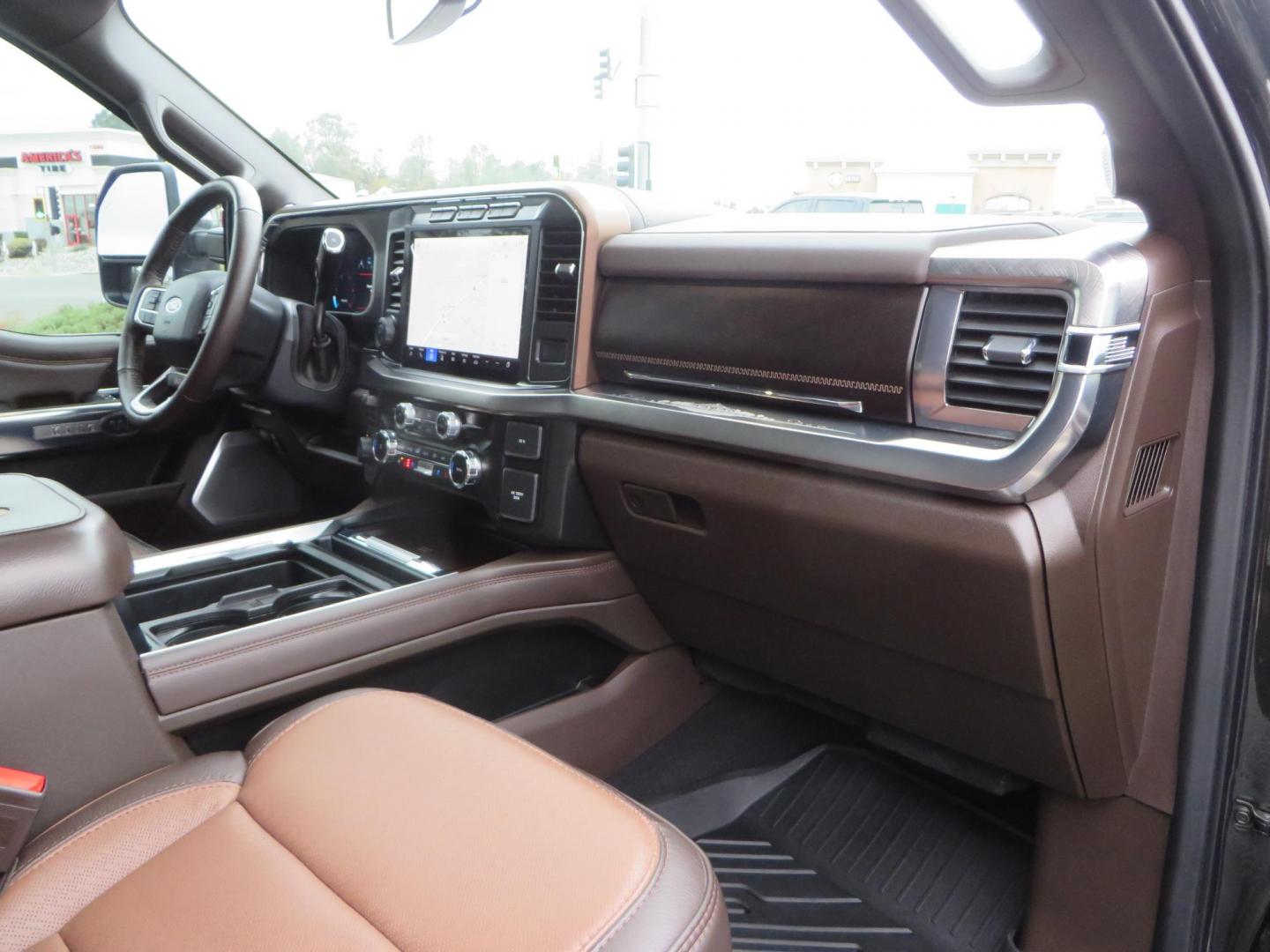 2024 Bronze /Brown Ford F-350 SD King Ranch Crew Cab Long Bed 4WD (1FT8W3BT4RE) with an 6.7L V8 OHV 16V DIESEL engine, 6A transmission, located at 2630 Grass Valley Highway, Auburn, CA, 95603, (530) 508-5100, 38.937893, -121.095482 - Longbed Kinch Ranch sitting on a BDS level kit, Fox 2.0 shocks, 20'' Method MR709 race wheels, and 35'' Toyo AT3 tires. - Photo#67