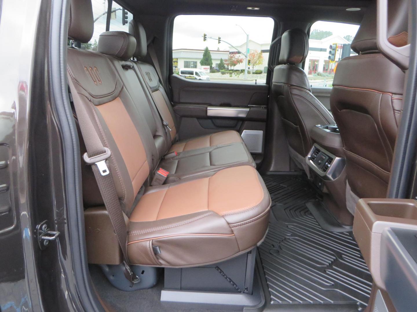 2024 Bronze /Brown Ford F-350 SD King Ranch Crew Cab Long Bed 4WD (1FT8W3BT4RE) with an 6.7L V8 OHV 16V DIESEL engine, 6A transmission, located at 2630 Grass Valley Highway, Auburn, CA, 95603, (530) 508-5100, 38.937893, -121.095482 - Longbed Kinch Ranch sitting on a BDS level kit, Fox 2.0 shocks, 20'' Method MR709 race wheels, and 35'' Toyo AT3 tires. - Photo#70