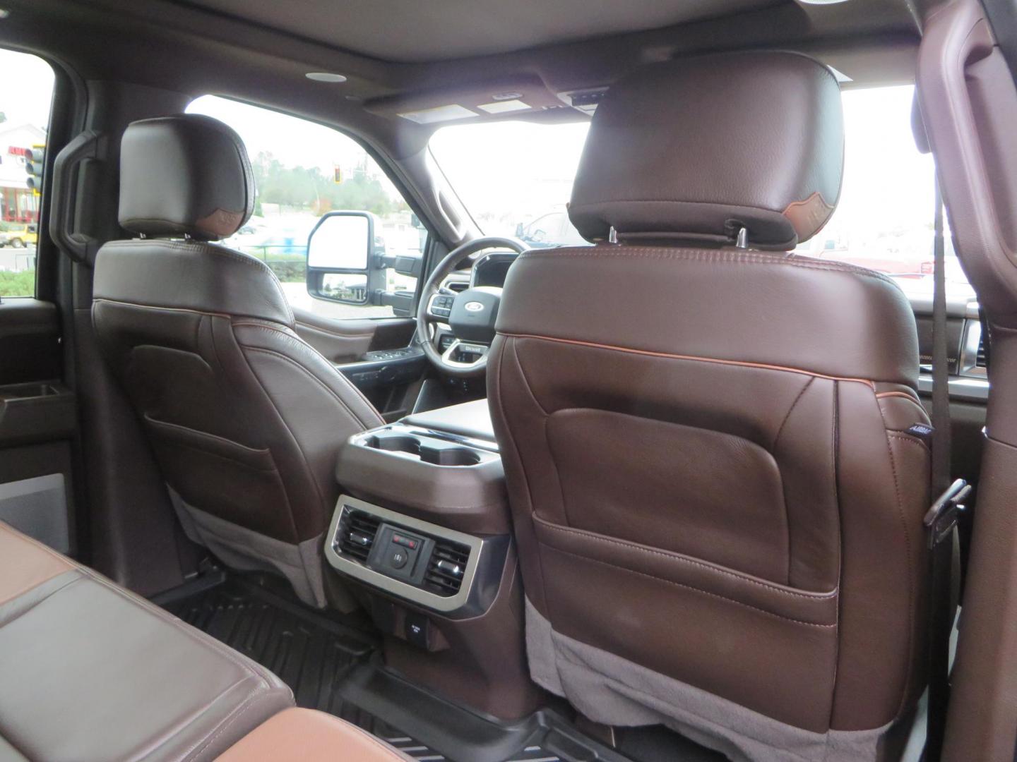 2024 Bronze /Brown Ford F-350 SD King Ranch Crew Cab Long Bed 4WD (1FT8W3BT4RE) with an 6.7L V8 OHV 16V DIESEL engine, 6A transmission, located at 2630 Grass Valley Highway, Auburn, CA, 95603, (530) 508-5100, 38.937893, -121.095482 - Longbed Kinch Ranch sitting on a BDS level kit, Fox 2.0 shocks, 20'' Method MR709 race wheels, and 35'' Toyo AT3 tires. - Photo#74