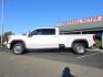 2024 White /Brown GMC Sierra 3500HD Crew Cab 4WD (1GT49YEYXRF) with an 6.6L V8 OHV 16V TURBO DIESEL engine, 10 Speed Automatic transmission, located at 2630 Grass Valley Highway, Auburn, CA, 95603, (530) 508-5100, 38.937893, -121.095482 - Must see Tow rig! - Photo#1