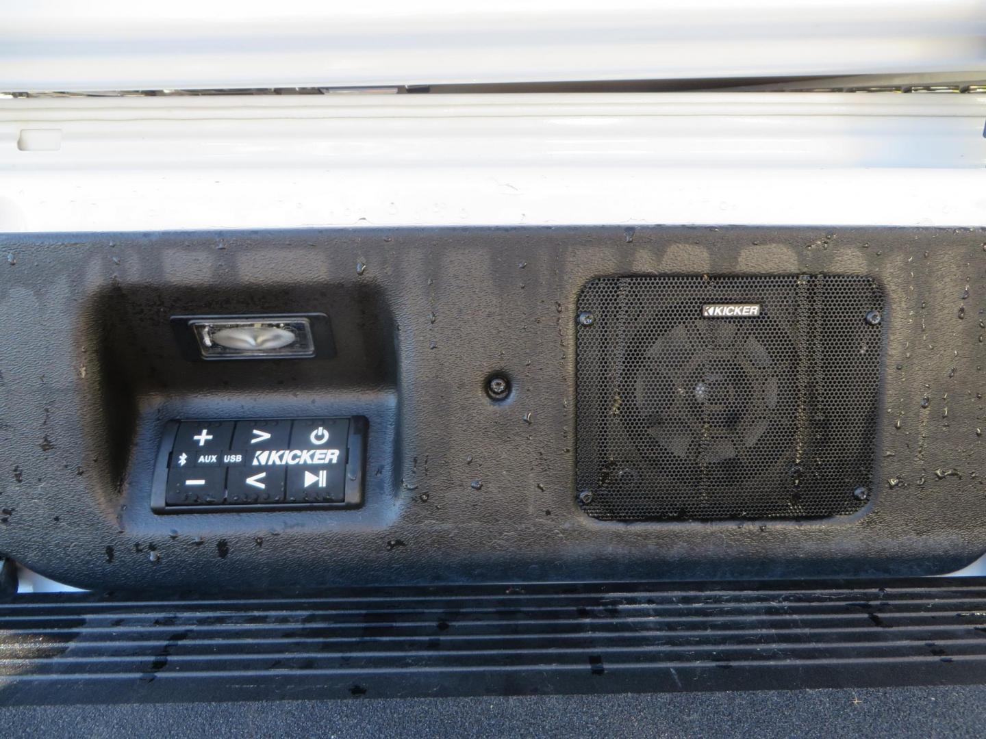 2024 White /Brown GMC Sierra 3500HD Crew Cab 4WD (1GT49YEYXRF) with an 6.6L V8 OHV 16V TURBO DIESEL engine, 10 Speed Automatic transmission, located at 2630 Grass Valley Highway, Auburn, CA, 95603, (530) 508-5100, 38.937893, -121.095482 - Must see Tow rig! - Photo#17