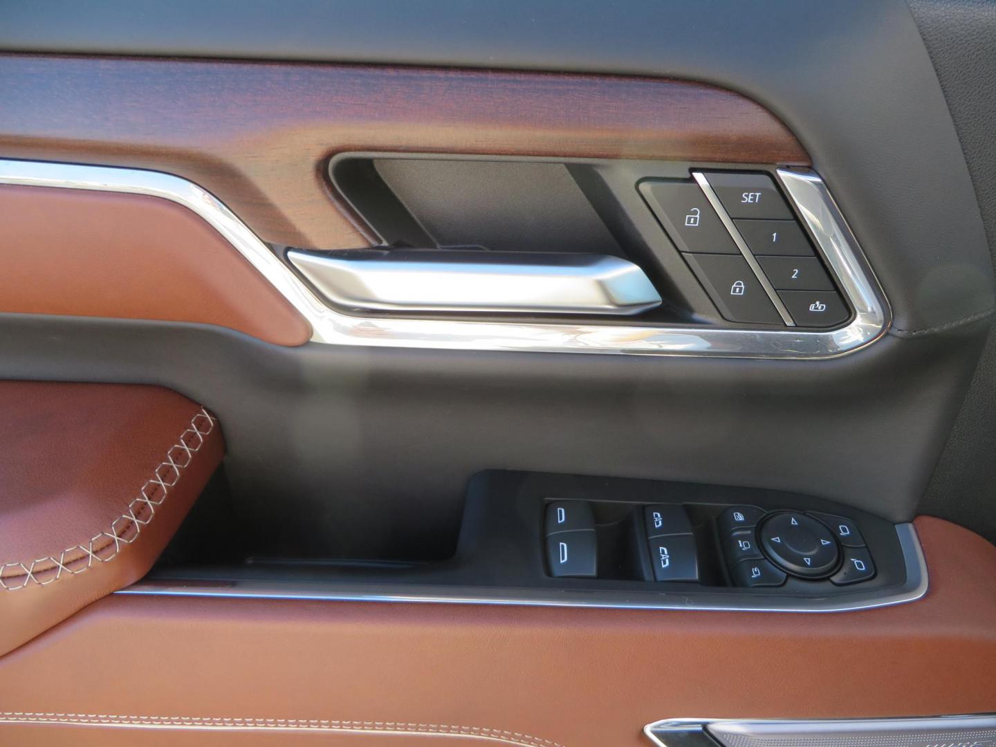 2024 White /Brown GMC Sierra 3500HD Crew Cab 4WD (1GT49YEYXRF) with an 6.6L V8 OHV 16V TURBO DIESEL engine, 10 Speed Automatic transmission, located at 2630 Grass Valley Highway, Auburn, CA, 95603, (530) 508-5100, 38.937893, -121.095482 - Must see Tow rig! - Photo#27