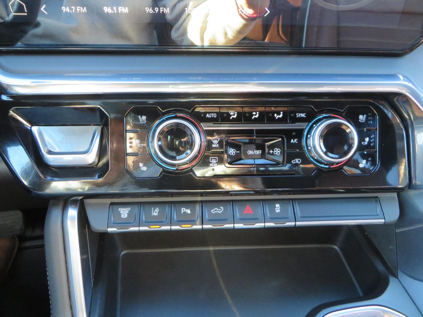 2024 White /Brown GMC Sierra 3500HD Crew Cab 4WD (1GT49YEYXRF) with an 6.6L V8 OHV 16V TURBO DIESEL engine, 10 Speed Automatic transmission, located at 2630 Grass Valley Highway, Auburn, CA, 95603, (530) 508-5100, 38.937893, -121.095482 - Must see Tow rig! - Photo#40