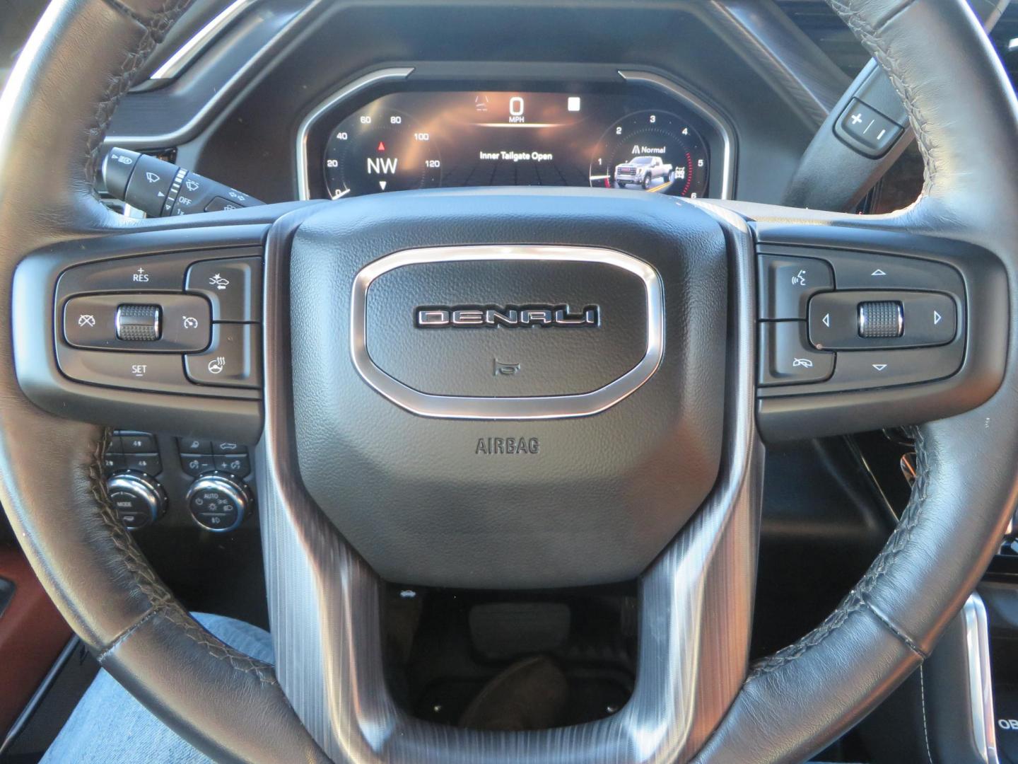 2024 White /Brown GMC Sierra 3500HD Crew Cab 4WD (1GT49YEYXRF) with an 6.6L V8 OHV 16V TURBO DIESEL engine, 10 Speed Automatic transmission, located at 2630 Grass Valley Highway, Auburn, CA, 95603, (530) 508-5100, 38.937893, -121.095482 - Must see Tow rig! - Photo#46