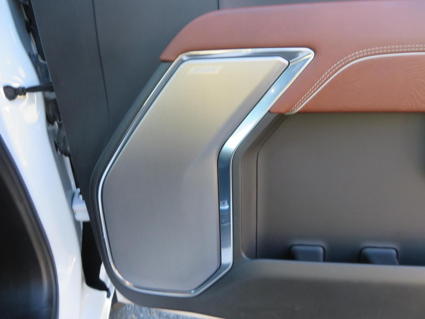 2024 White /Brown GMC Sierra 3500HD Crew Cab 4WD (1GT49YEYXRF) with an 6.6L V8 OHV 16V TURBO DIESEL engine, 10 Speed Automatic transmission, located at 2630 Grass Valley Highway, Auburn, CA, 95603, (530) 508-5100, 38.937893, -121.095482 - Must see Tow rig! - Photo#59