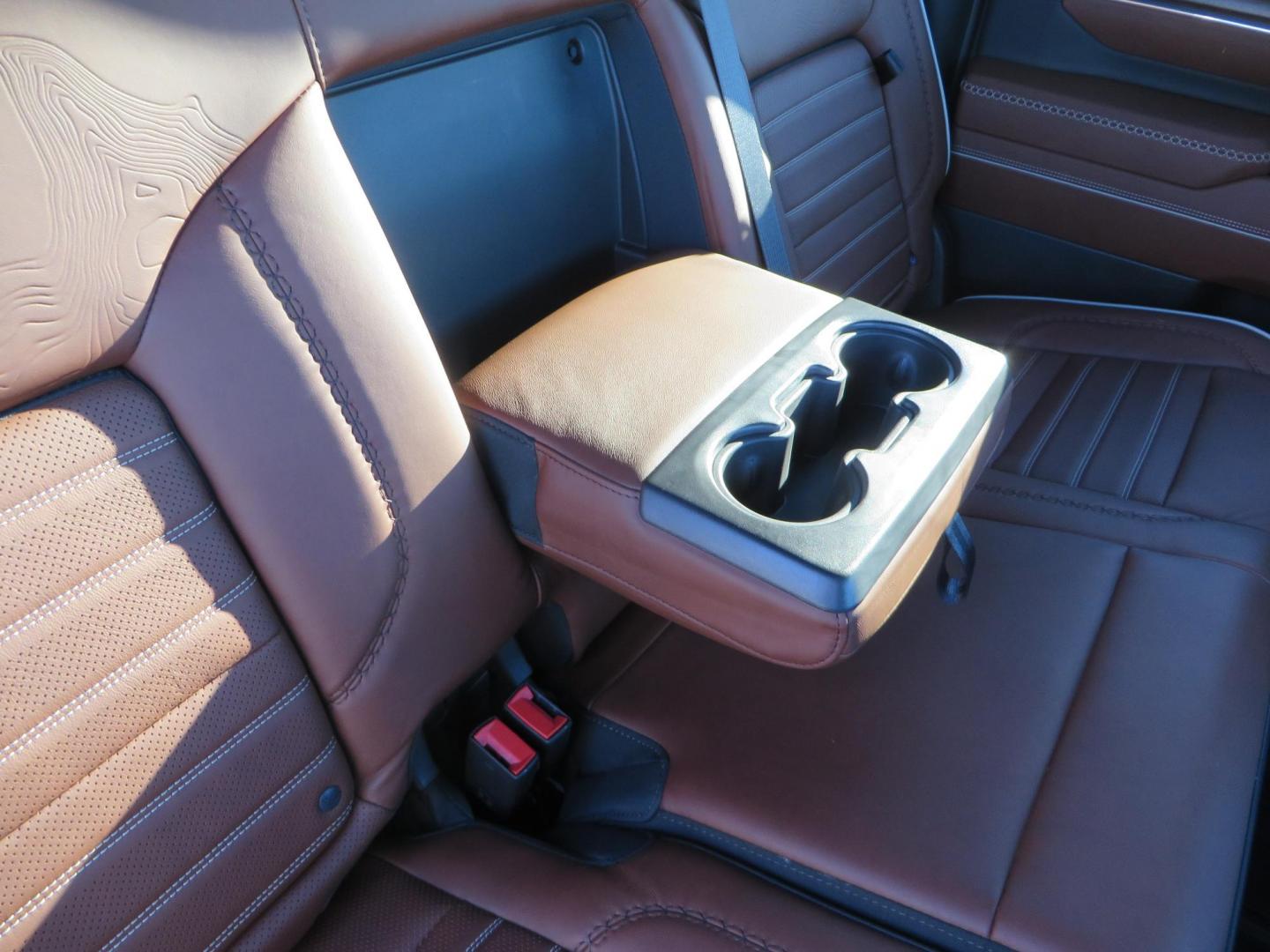 2024 White /Brown GMC Sierra 3500HD Crew Cab 4WD (1GT49YEYXRF) with an 6.6L V8 OHV 16V TURBO DIESEL engine, 10 Speed Automatic transmission, located at 2630 Grass Valley Highway, Auburn, CA, 95603, (530) 508-5100, 38.937893, -121.095482 - Must see Tow rig! - Photo#70