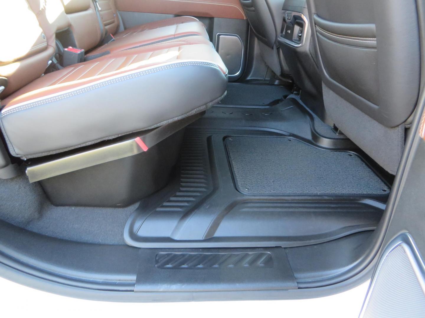 2024 White /Brown GMC Sierra 3500HD Crew Cab 4WD (1GT49YEYXRF) with an 6.6L V8 OHV 16V TURBO DIESEL engine, 10 Speed Automatic transmission, located at 2630 Grass Valley Highway, Auburn, CA, 95603, (530) 508-5100, 38.937893, -121.095482 - Must see Tow rig! - Photo#71