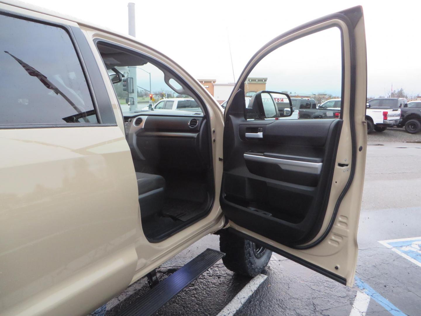 2017 Tan /Charcoal Toyota Tundra SR5 5.7L V8 CrewMax 4WD (5TFDY5F17HX) with an 5.7L V8 DOHC 32V engine, 6A transmission, located at 2630 Grass Valley Highway, Auburn, CA, 95603, (530) 508-5100, 38.937893, -121.095482 - Features- BDS 7" suspension system, Fox remote reservoir coilovers, Fox 2.0 rear shocks, 37" Toyo RT Trail, 20" Sota SSD wheels, AMP power steps, Weathertech floor liners, Weathertech impact liner. - Photo#46