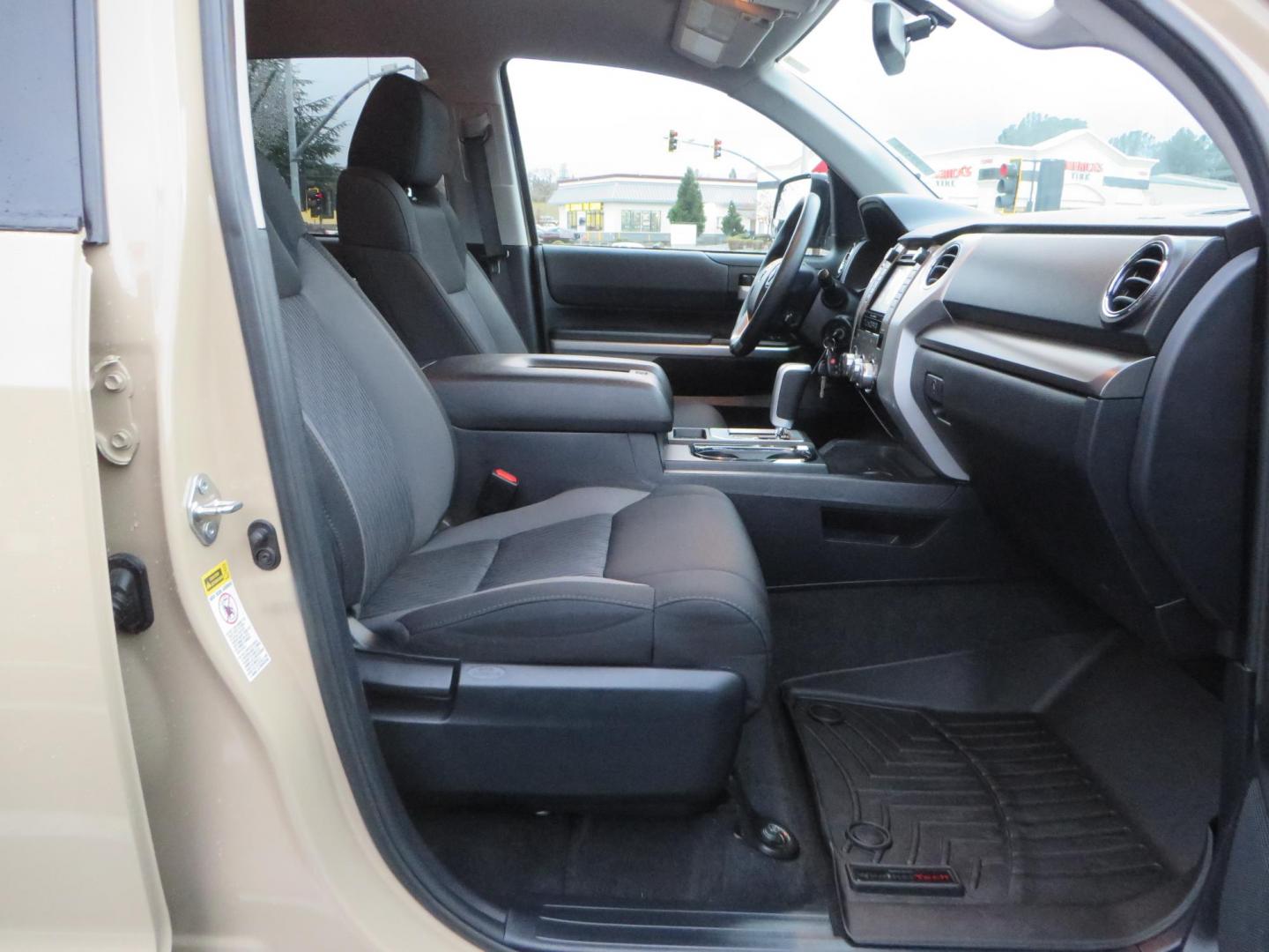 2017 Tan /Charcoal Toyota Tundra SR5 5.7L V8 CrewMax 4WD (5TFDY5F17HX) with an 5.7L V8 DOHC 32V engine, 6A transmission, located at 2630 Grass Valley Highway, Auburn, CA, 95603, (530) 508-5100, 38.937893, -121.095482 - Features- BDS 7" suspension system, Fox remote reservoir coilovers, Fox 2.0 rear shocks, 37" Toyo RT Trail, 20" Sota SSD wheels, AMP power steps, Weathertech floor liners, Weathertech impact liner. - Photo#49