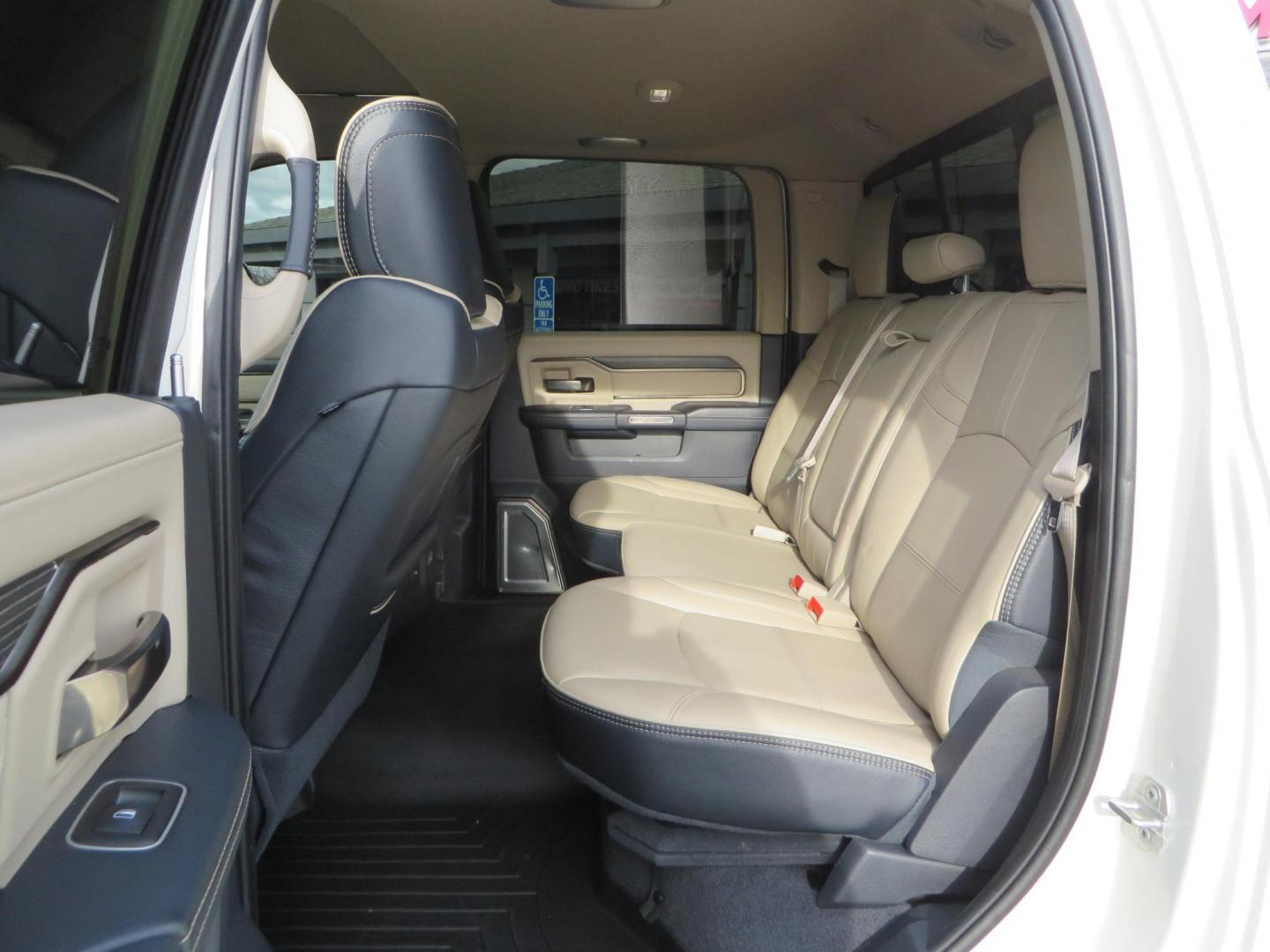 2022 White RAM 3500 Limited Crew Cab SWB 4WD (3C63R3SLXNG) with an 6.7L L6 OHV 24V TURBO DIESEL engine, 6A transmission, located at 2630 Grass Valley Highway, Auburn, CA, 95603, (530) 508-5100, 38.937893, -121.095482 - Features a BDS level kit, Fox 2.0 shocks, 20'' Fuel Hammer wheels, 35'' Nitto Ridge Grappler tires, Banks rear differential cover, S&B 52 gallon fuel tank, and window tint. - Photo#52