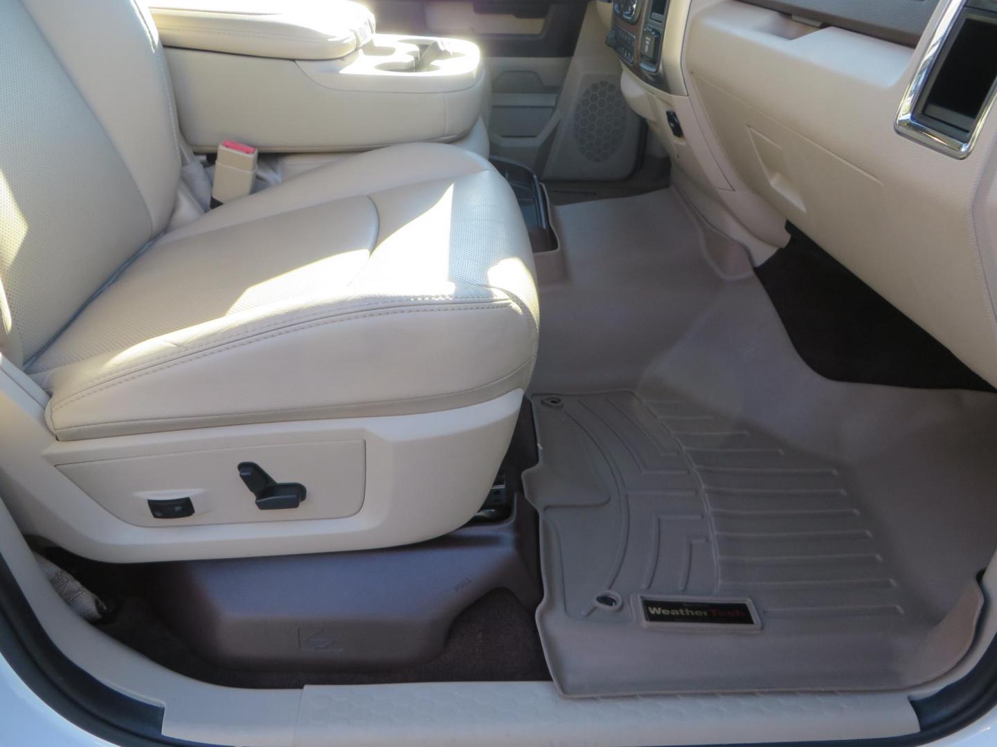 2015 White /Tan RAM 2500 Laramie Crew Cab LWB 4WD (3C6UR5KLXFG) with an 6.7L L6 OHV 24V TURBO DIESEL engine, 6-Speed Automatic transmission, located at 2630 Grass Valley Highway, Auburn, CA, 95603, (530) 508-5100, 38.937893, -121.095482 - Features- Thuren Suspension system, Fox 2.5 Performance Elite shocks, N-Fab runnign boards, Rimrock rear bumper, 20'' Fuel wheels, 35'' Nito Trail Grappler tires, Weathertech floor liners, and a Banks intake. - Photo#60