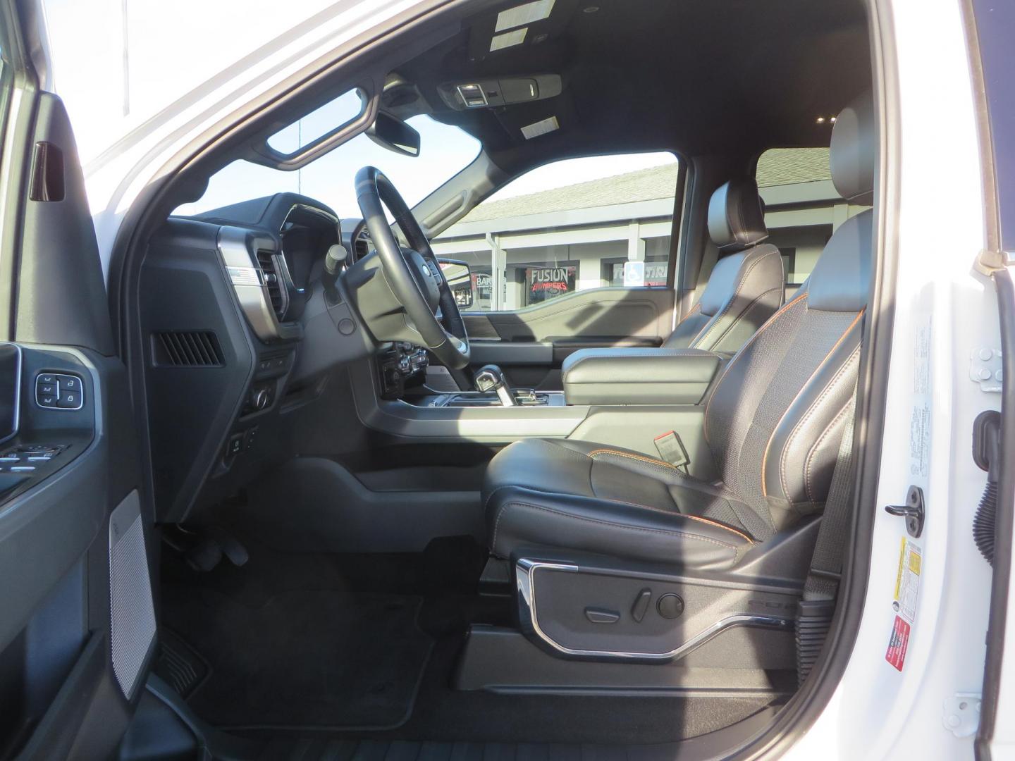 2024 White Ford F-150 Lariat SuperCrew 4WD (1FTFW5L56RF) with an 5.0L V8 OHV 16V engine, 6A transmission, located at 2630 Grass Valley Highway, Auburn, CA, 95603, (530) 508-5100, 38.937893, -121.095482 - New Level kit, 20'' Gear Alloy 764BM wheels, and Toyo Open Country AT3 tires. - Photo#21