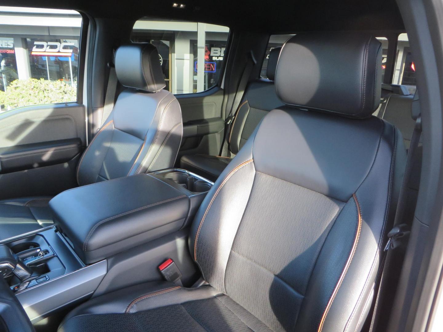 2024 White Ford F-150 Lariat SuperCrew 4WD (1FTFW5L56RF) with an 5.0L V8 OHV 16V engine, 6A transmission, located at 2630 Grass Valley Highway, Auburn, CA, 95603, (530) 508-5100, 38.937893, -121.095482 - New Level kit, 20'' Gear Alloy 764BM wheels, and Toyo Open Country AT3 tires. - Photo#22