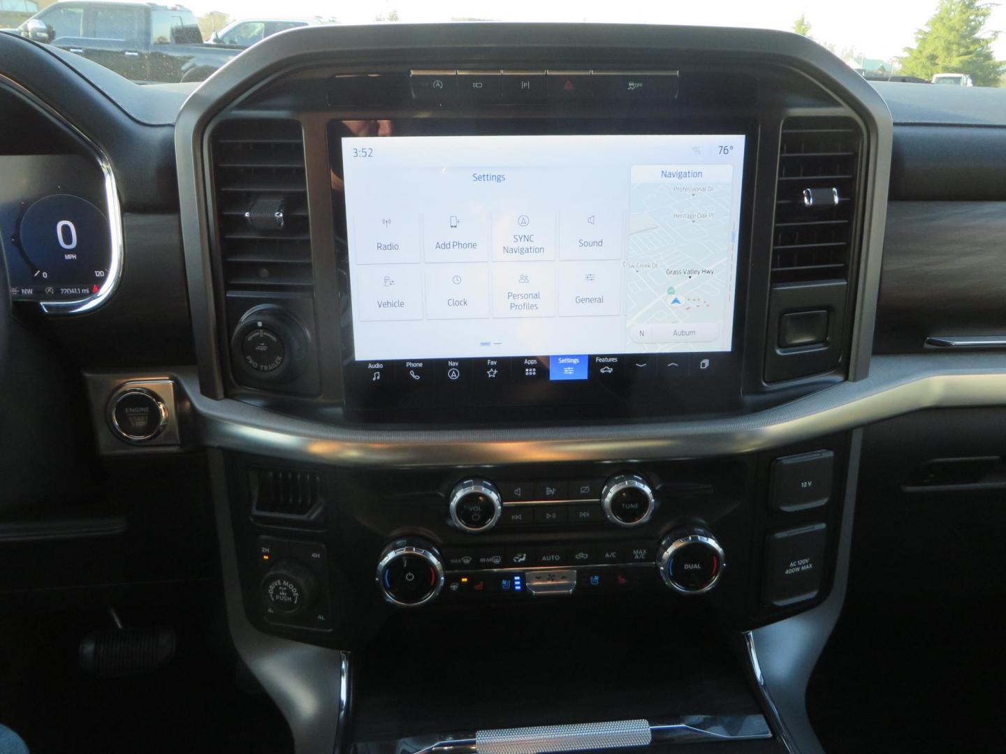 2024 White Ford F-150 Lariat SuperCrew 4WD (1FTFW5L56RF) with an 5.0L V8 OHV 16V engine, 6A transmission, located at 2630 Grass Valley Highway, Auburn, CA, 95603, (530) 508-5100, 38.937893, -121.095482 - New Level kit, 20'' Gear Alloy 764BM wheels, and Toyo Open Country AT3 tires. - Photo#27