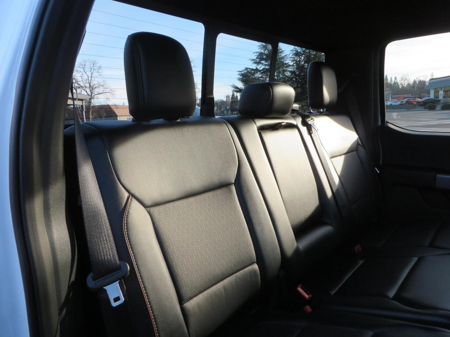 2024 White Ford F-150 Lariat SuperCrew 4WD (1FTFW5L56RF) with an 5.0L V8 OHV 16V engine, 6A transmission, located at 2630 Grass Valley Highway, Auburn, CA, 95603, (530) 508-5100, 38.937893, -121.095482 - New Level kit, 20'' Gear Alloy 764BM wheels, and Toyo Open Country AT3 tires. - Photo#62