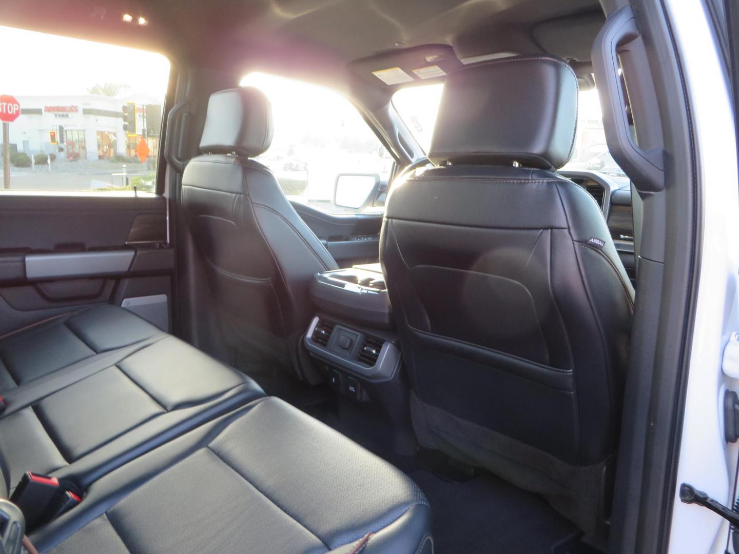 2024 White Ford F-150 Lariat SuperCrew 4WD (1FTFW5L56RF) with an 5.0L V8 OHV 16V engine, 6A transmission, located at 2630 Grass Valley Highway, Auburn, CA, 95603, (530) 508-5100, 38.937893, -121.095482 - New Level kit, 20'' Gear Alloy 764BM wheels, and Toyo Open Country AT3 tires. - Photo#64